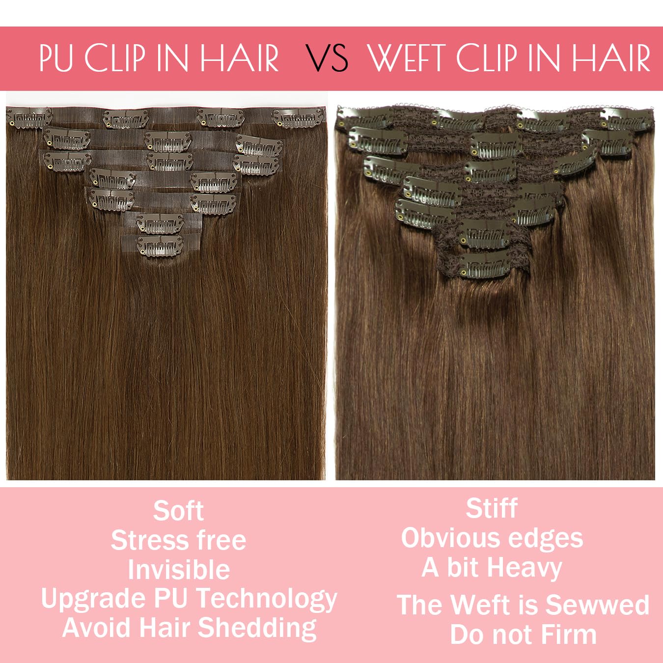 Loxxy Clip In Hair Extensions 20Inch Seamless Clip In Hair Extensions Human Hair Natural Silky Straight Hair Invisible Pu Weft T