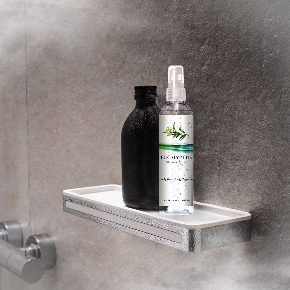 Three Drops Of Life Pure Eucalyptus Shower Spray, Premium Essential Oil Mist Shower Steamer Spray, Steam Shower Spray, Spa Showe