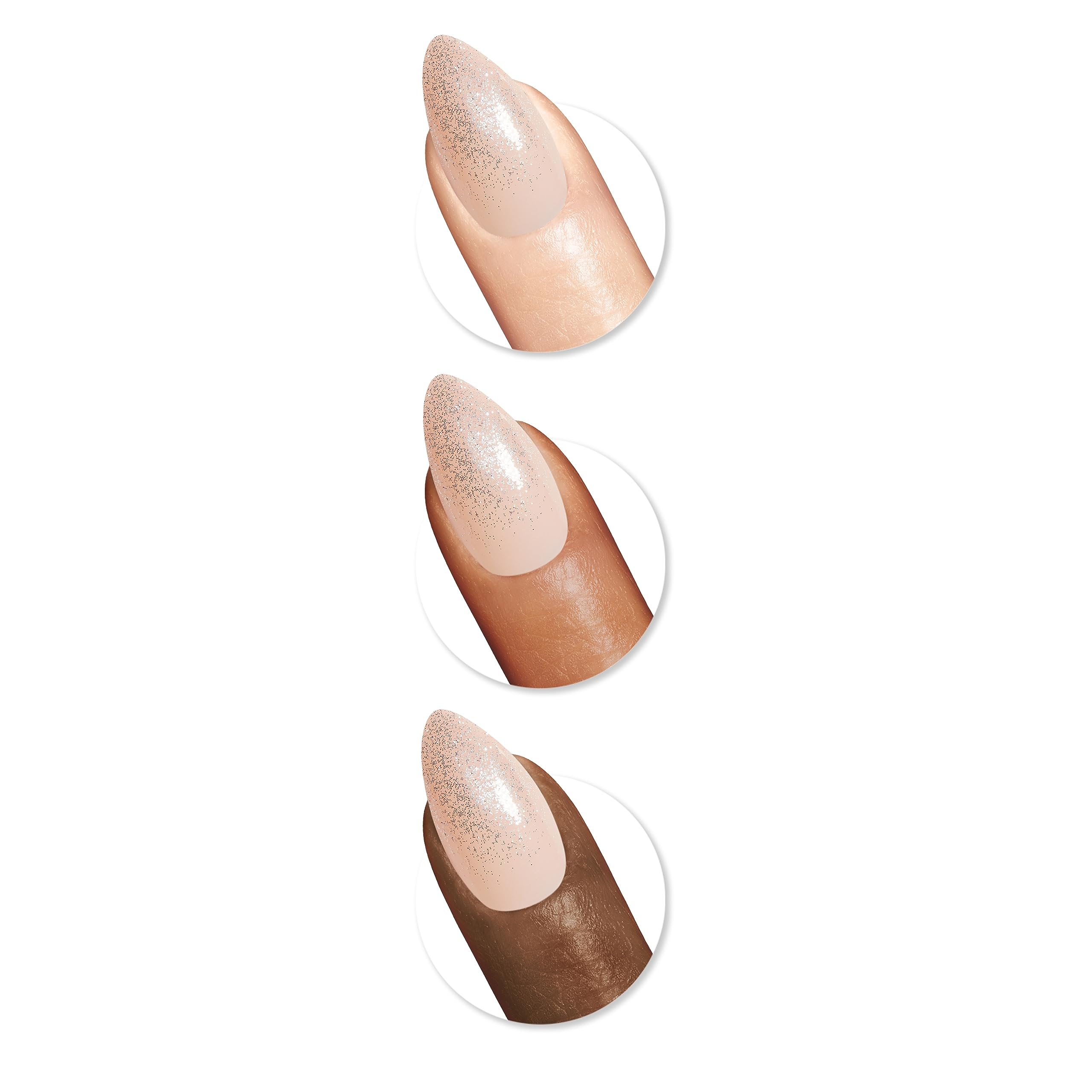 Salon Effects Perfect Manicure Press On Nails Kit - Holiday Collection - Sugar Coat