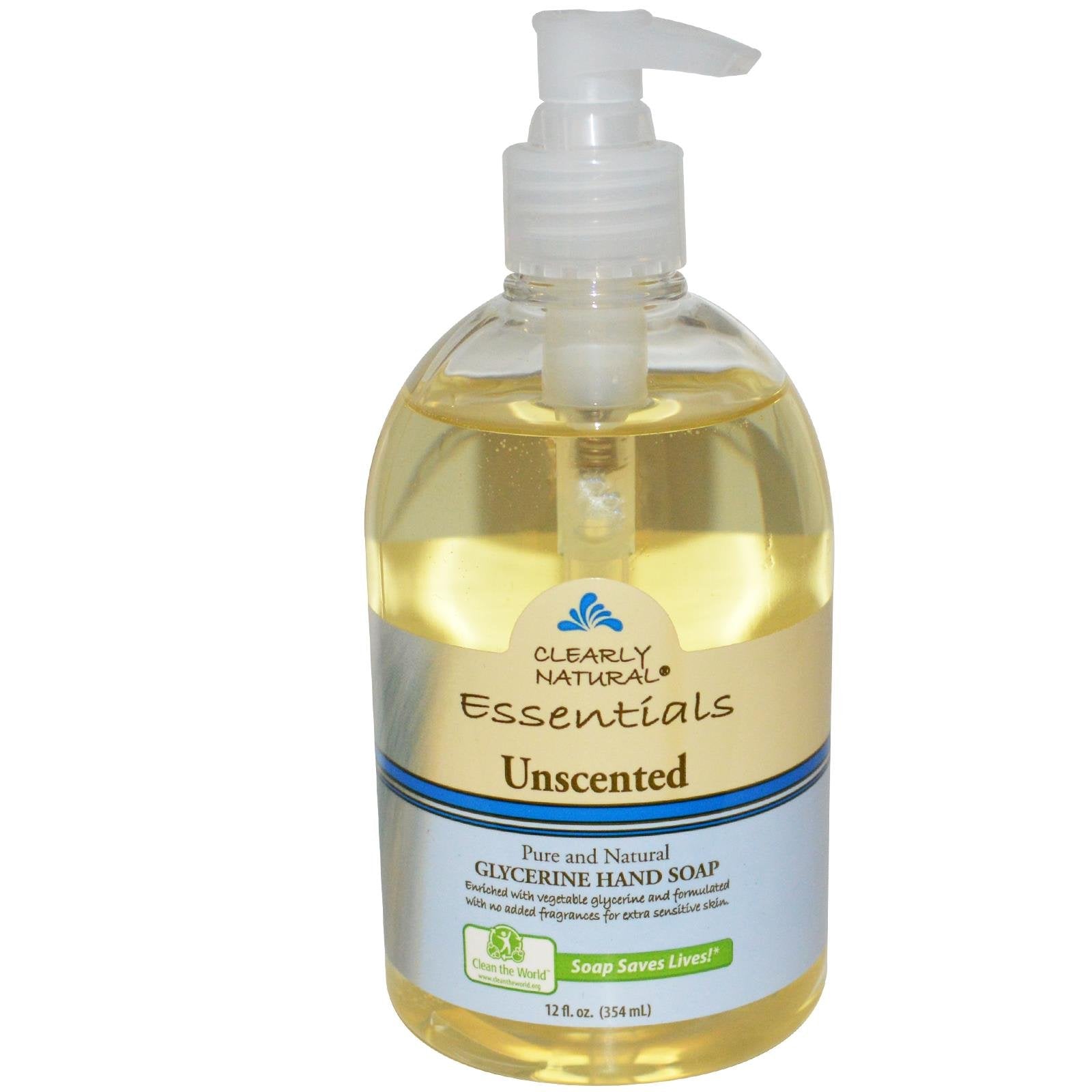 Clearly Natural Pure and Natural Glycerine Hand Soap Unscented - 12 fl oz
