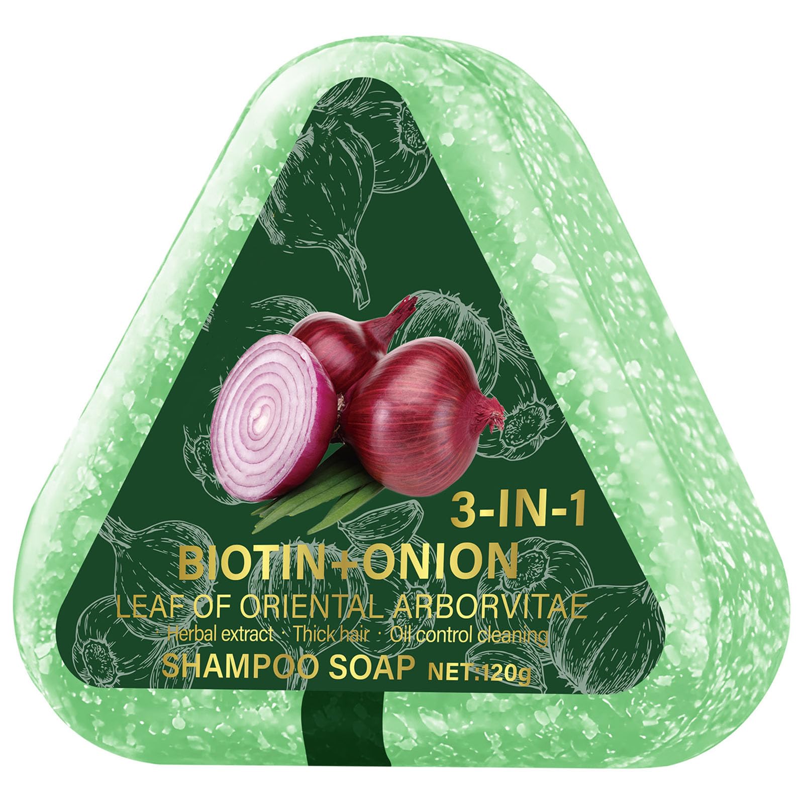 Yniquet Onion Shampoo Bar for Hair Growth, 3 in 1 Onion Biotin Shampoo Bar for Hair Loss, Thinning Hair, Dry Damaged Hair, Hydra