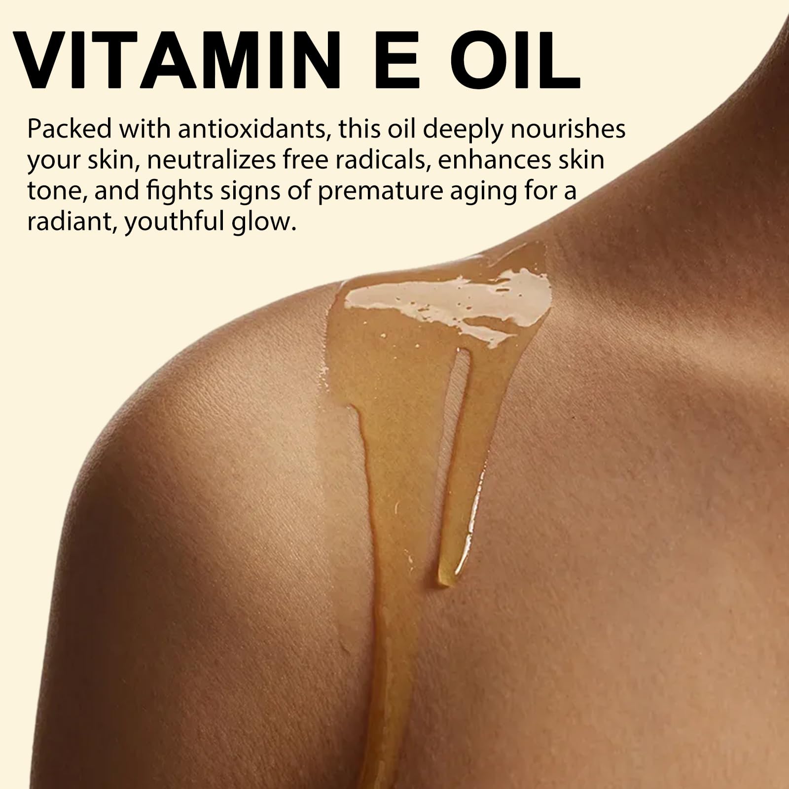 Vitamin E Oil, 75000 IU Ultra Concentrated - 100% Natural & Pure Vitamin E Oil for Face, Skin, Scars - Moisturizes Dry Skin & Re