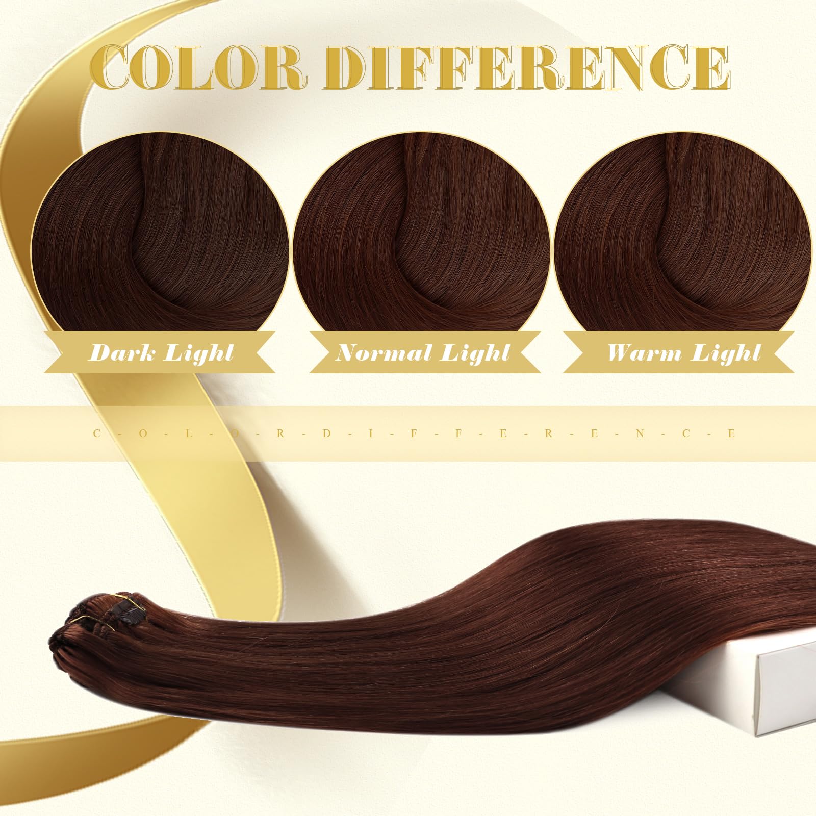 Ve Sunny Auburn Clip In Hair Extensions Human Hair Clip In Extensions Red Auburn Real Hair Extensions Clip In Human Hair Dark Au