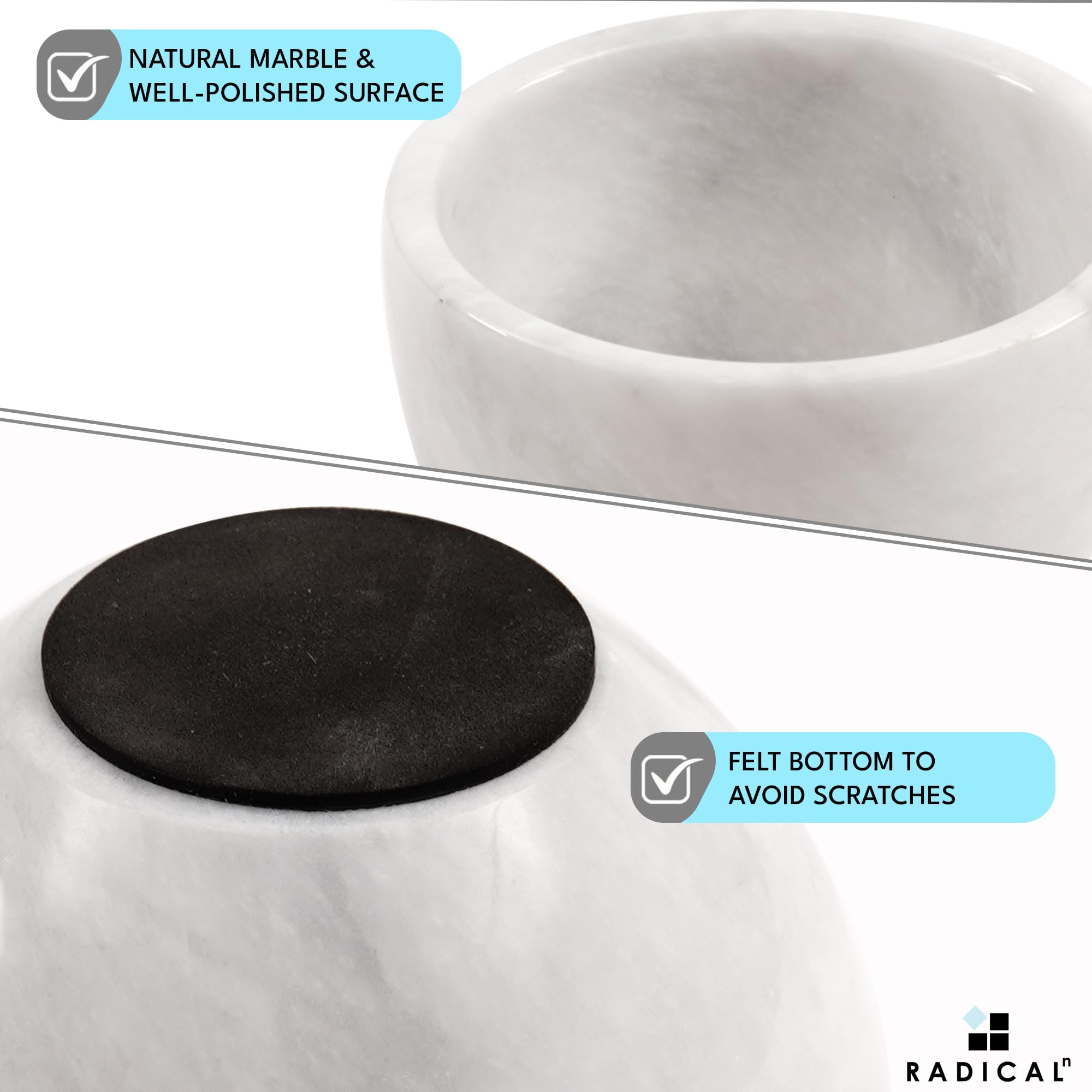 Radicaln Marble Shaving Cream Bowl White 4' X 3' Inches Bathroom Accessories Handmade Shaving Kit Bowl - Barber Supplies For Org