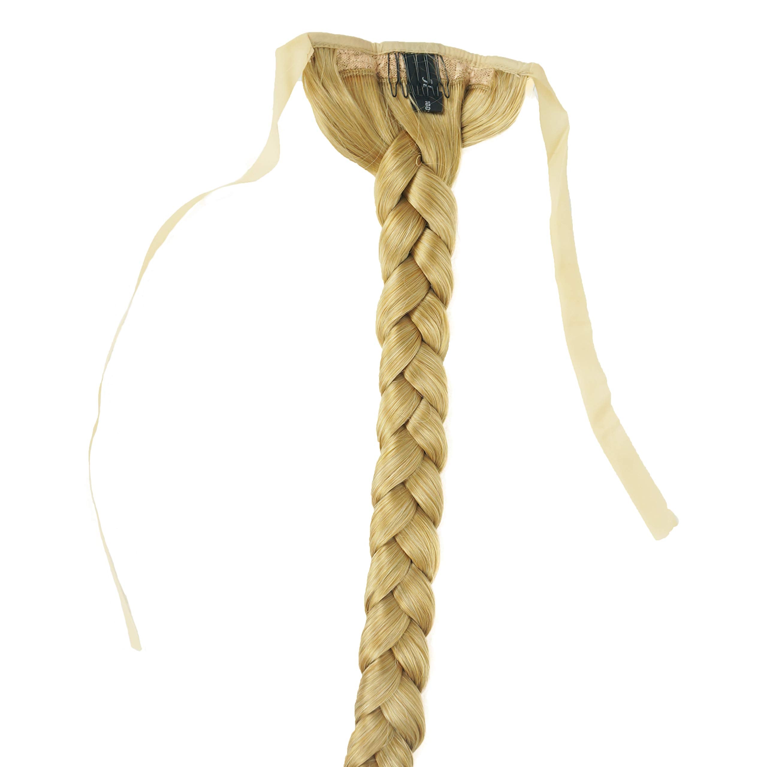 Lydell 24'' Long Fishtail Braid Wrap Around Ponytail Extension Synthetic Hairpiece #24B Light Butterscotch