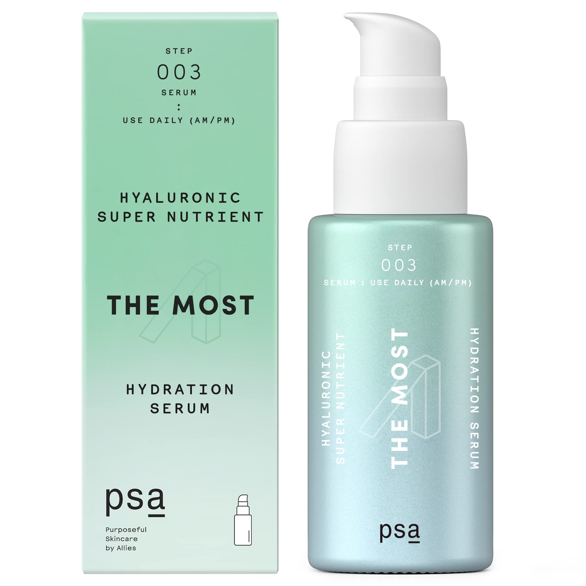 PSA THE MOST Hyaluronic Antioxidant Super Nutrient Hydration Serum: Hydrating & Plumping Serum with Multiple Hyaluronic Acid Com