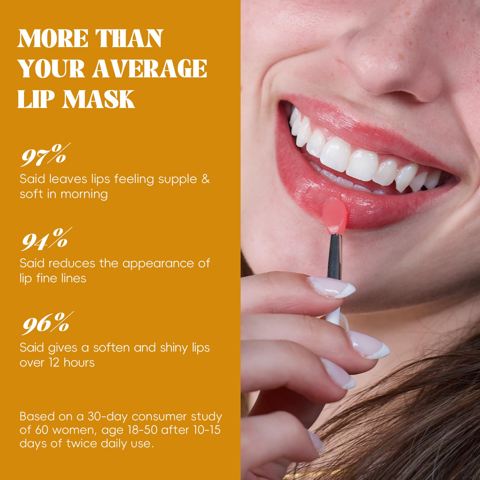 ANRCOLLECT Lip Mask & Lip Moisturizer with 4 Lip Sleeping Mask-Overnight Intensive Treatment Revives & Nourishes for All Day Hyd