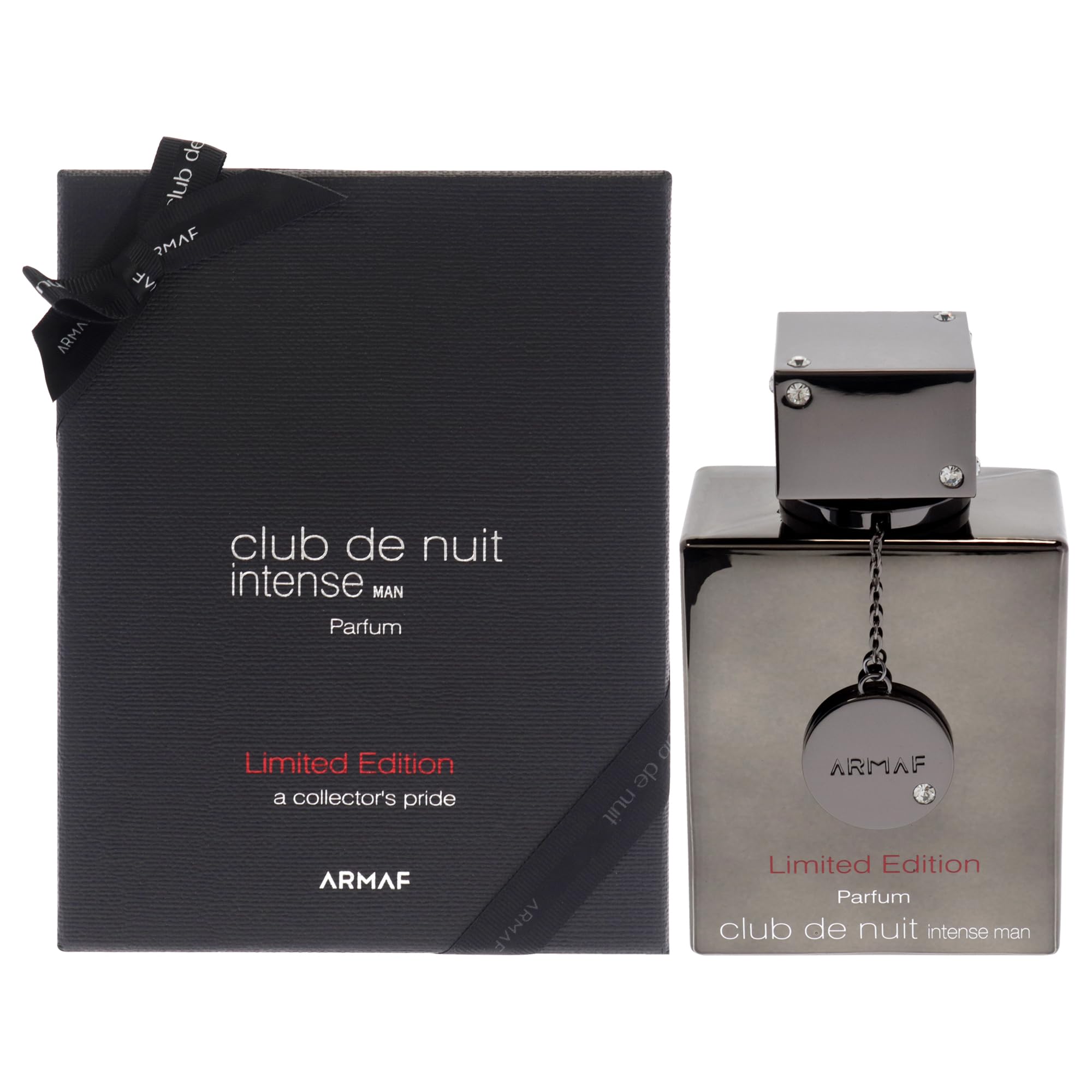 ARMAF Club De Nuit Intense Men Limited Edition Pure Parfum, Black, Woody Spicy Masculine Scent, 3.6 Fl Oz