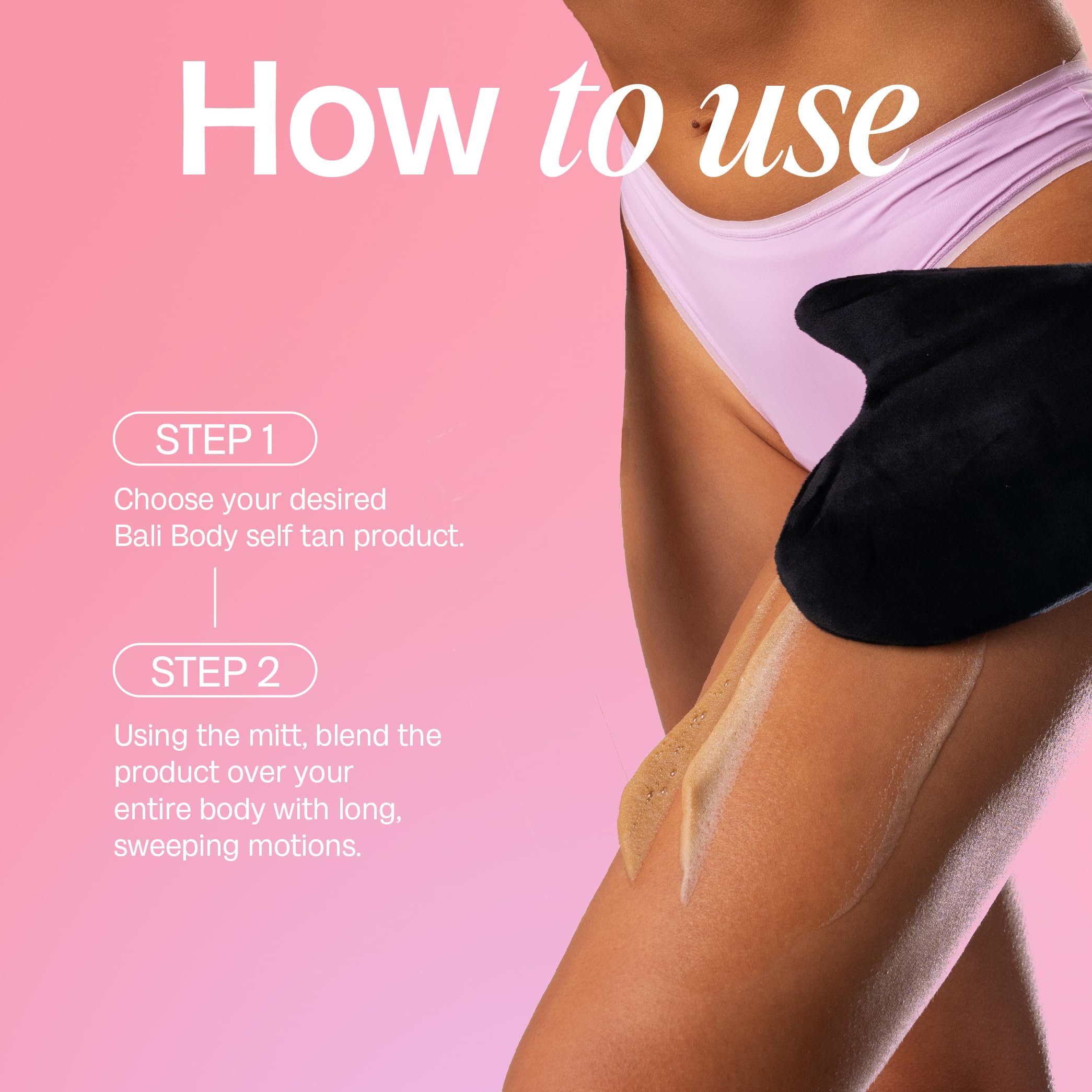 Bali Body Luxe Tanning Mitt | Reusable Stain-Free Tan Applicator Tool | Sunless Tan-Blending Bronzing Glove, Gently Provides A F