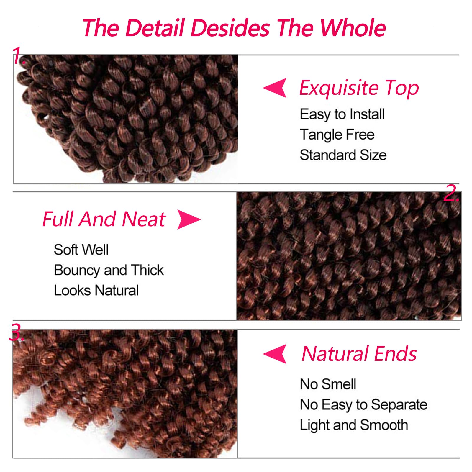 Spring Twist Hair 12 Inch 6 Packs Spring Twist Braiding Hair For Passion Twist Butterfly Locs Crochet Twist Short Crochet Braids
