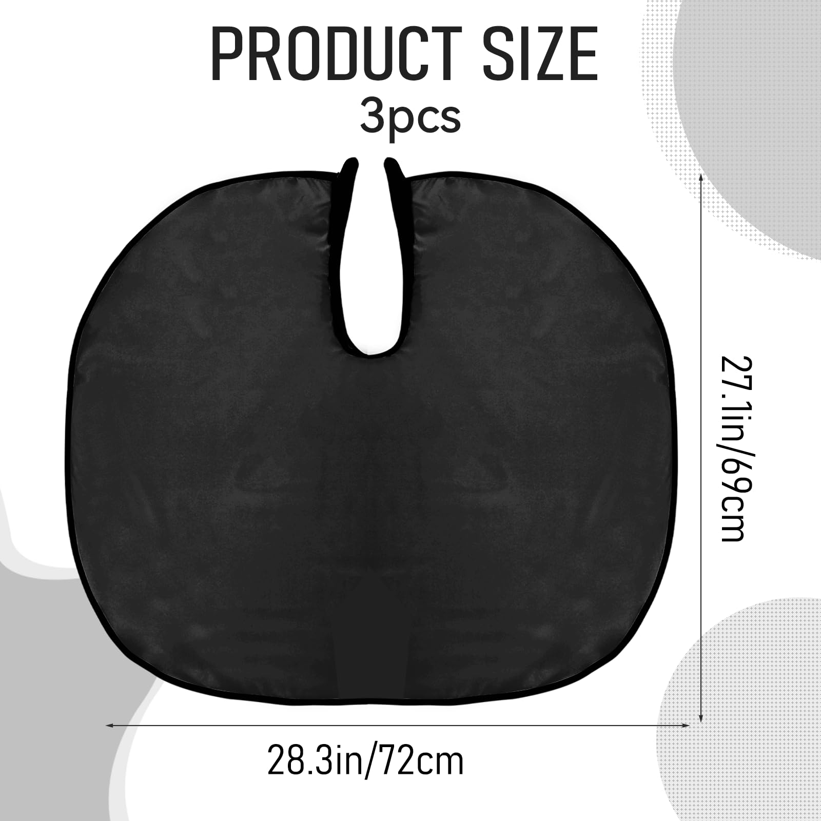 3 Pcs Makeup Capes Beauty Salon Makeup Bibs Shorty Smock For Clients Lightweight Comb-Out Beard Apron Hair Dye Capes Hair Salon