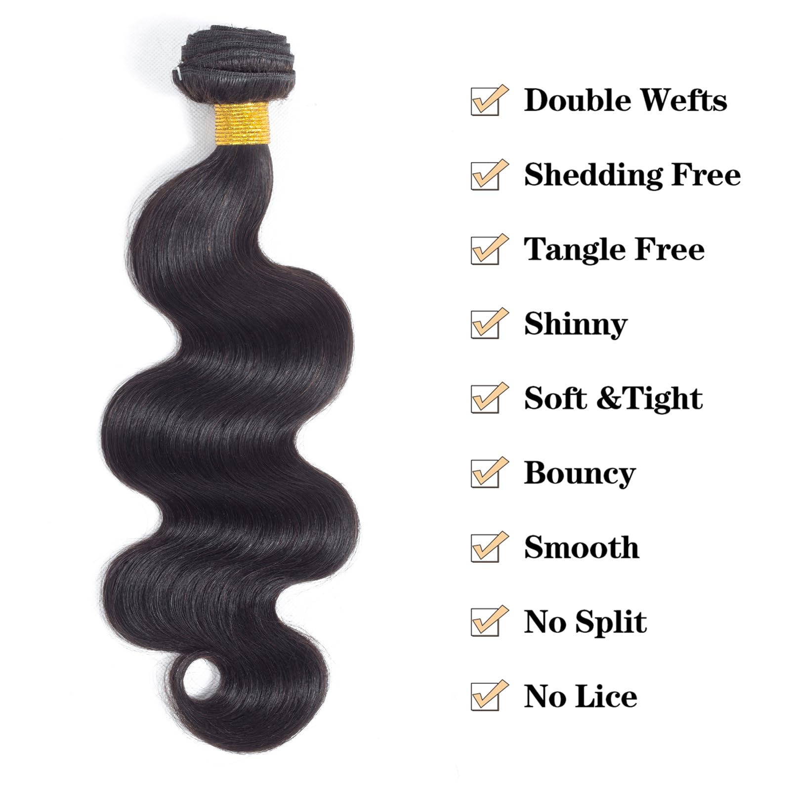 12A Body Wave Bundles Human Hair 100% Unprocessed Brazilian Virgin Hair Body Wave Single Bundles Human Hair Weave 1 Bundles Natu
