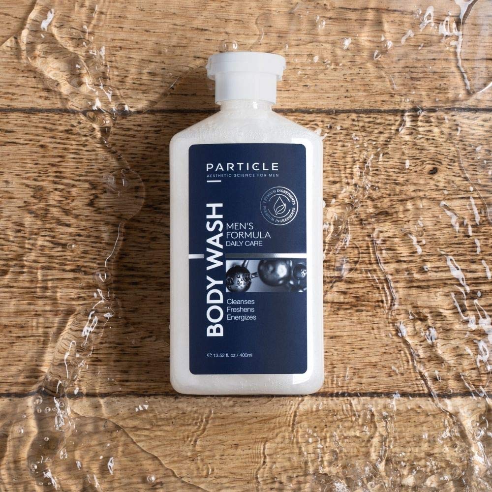 Particle Mens Body Wash - Hydrating Shower Gel, Refreshing & Moisturizing, 13.52 Fl Oz - Suitable for All Skin Types & Ages