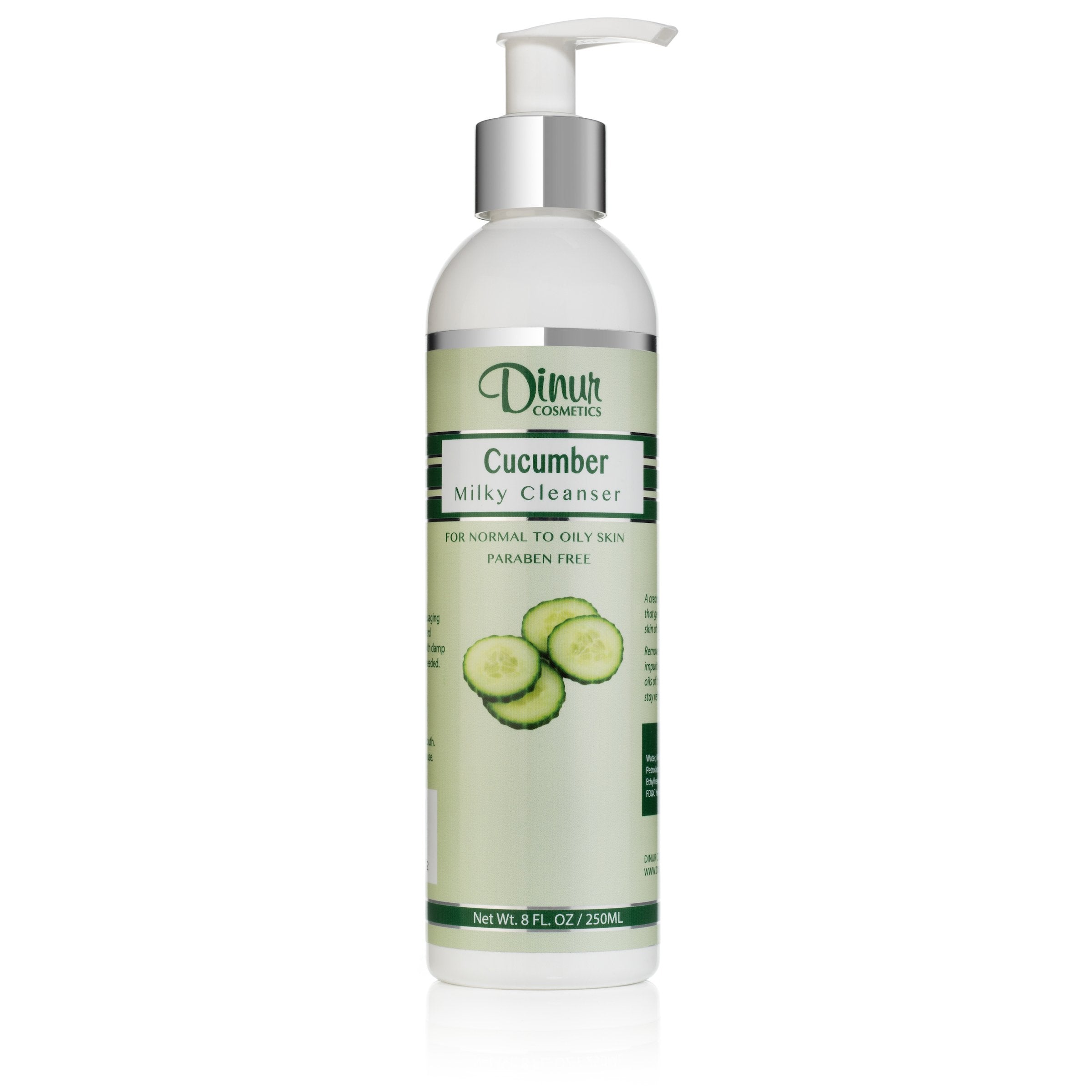 Dinur Cosmetics Cucumber Milky Cleanser Non Foaming Refreshing Removes Dirt MakeupIdeal for Oily Skin Soft Suple & Radiant Skin 