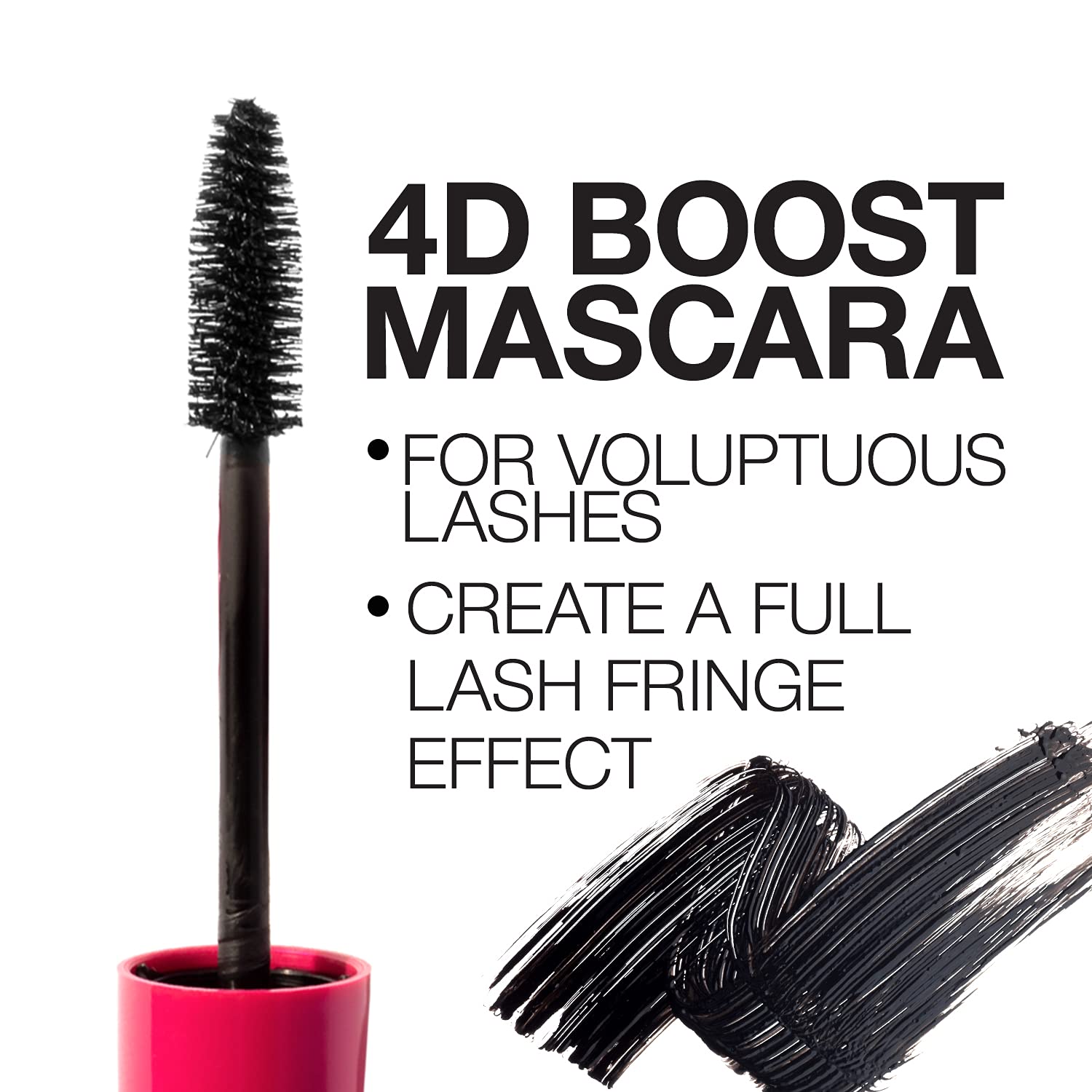 Palladio 4D Boost Volumizing Mascara, Black