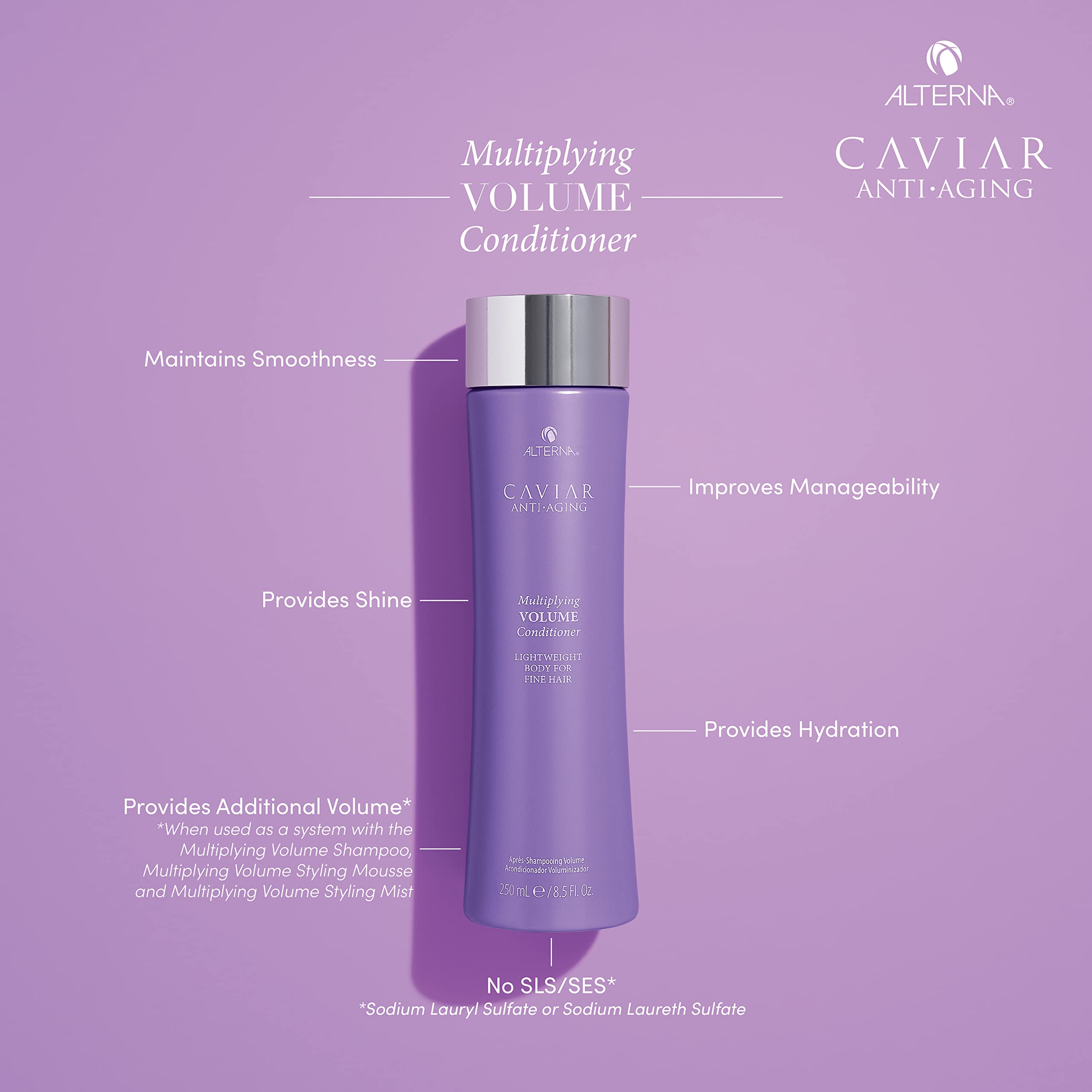 Alterna Haircare Caviar Anti-Aging Multiplying Volume Conditioner, 8.5 Fl Oz