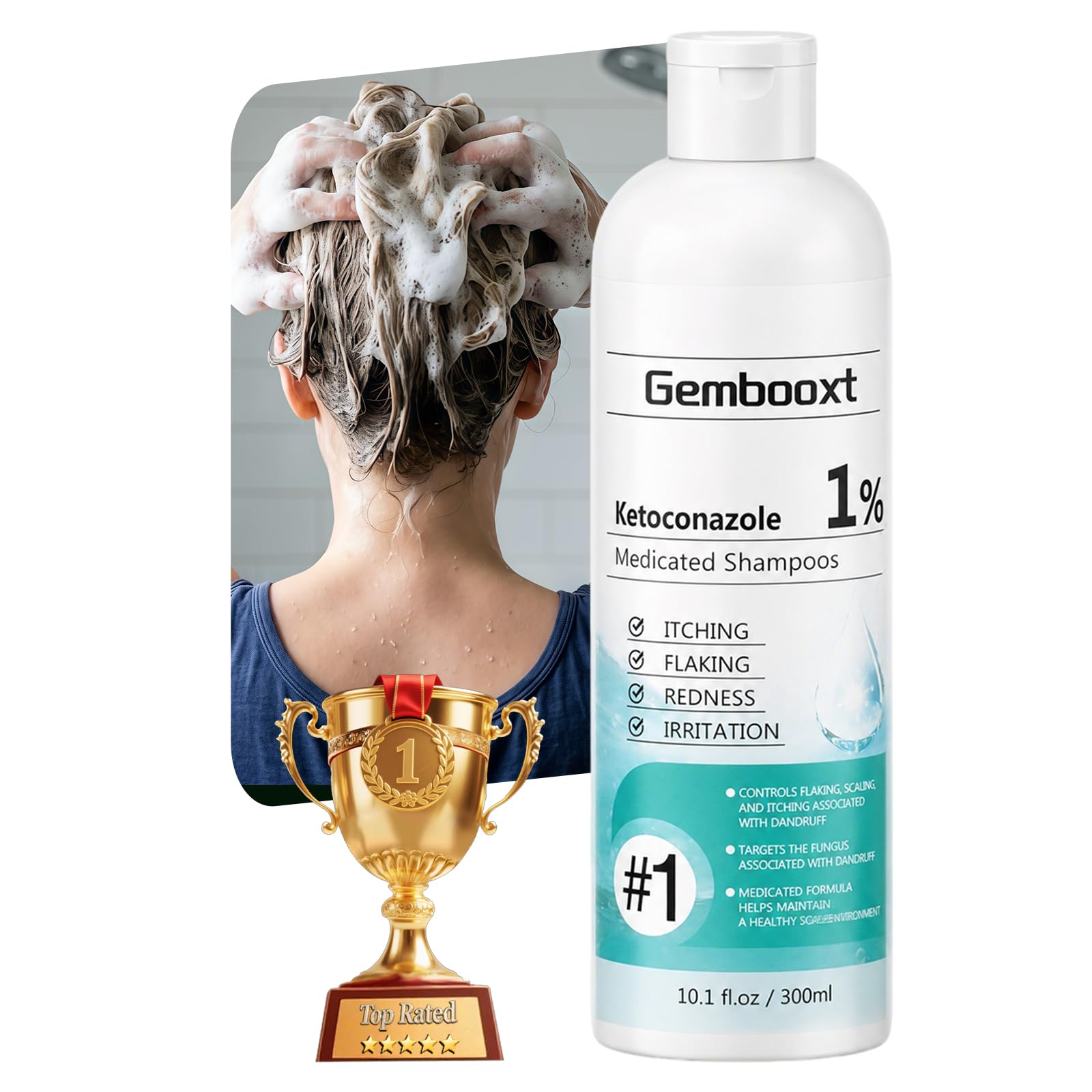 Anti Dandruff Shampoo?10x Dandruff Control?Ketoconazole Shampoo 1%