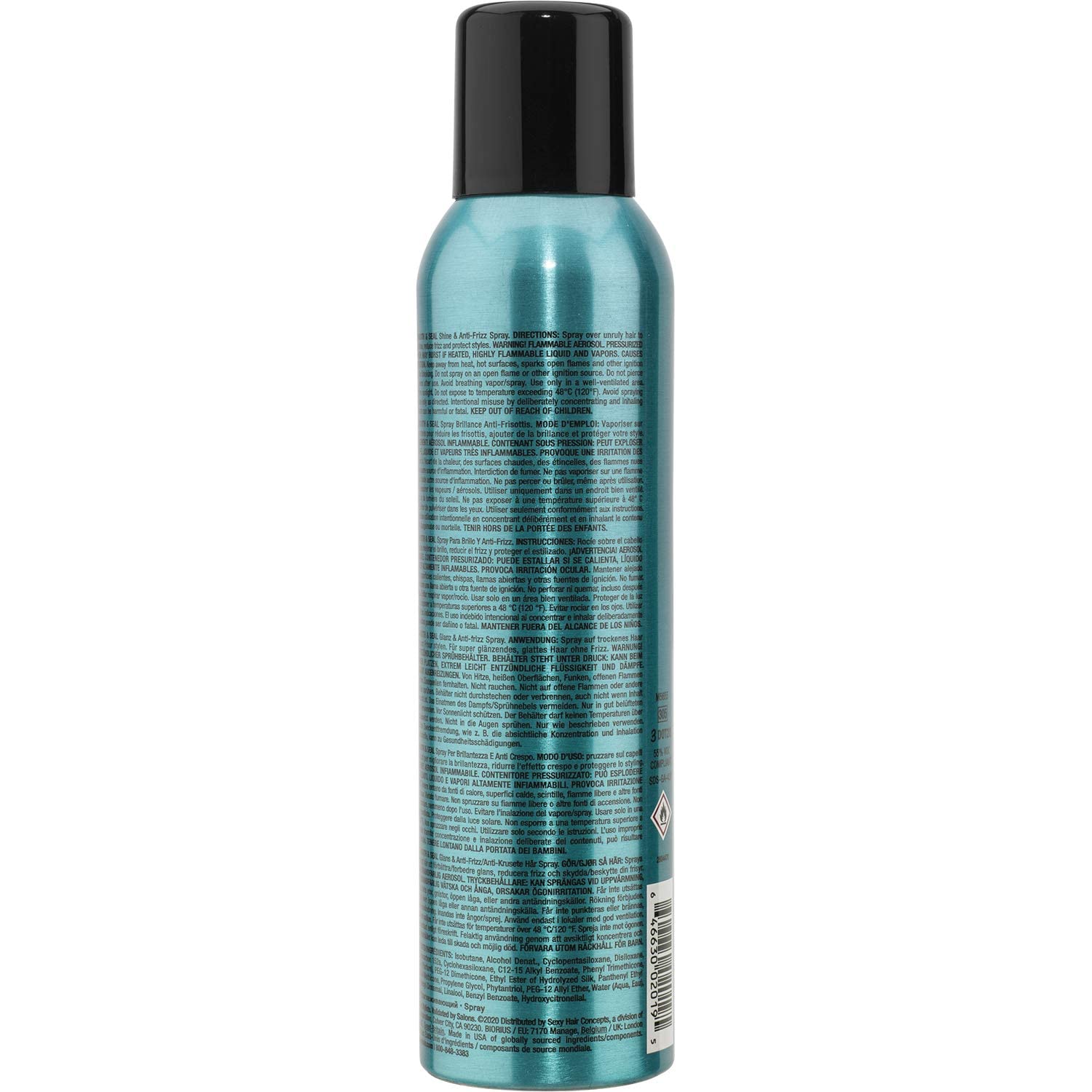 Sexyhair Healthy Smooth And Seal Shine And Anti-Frizz Spray, 6 Oz | Smooths Cuticle | Adds Shine And Reduces Frizz | All Hair Ty