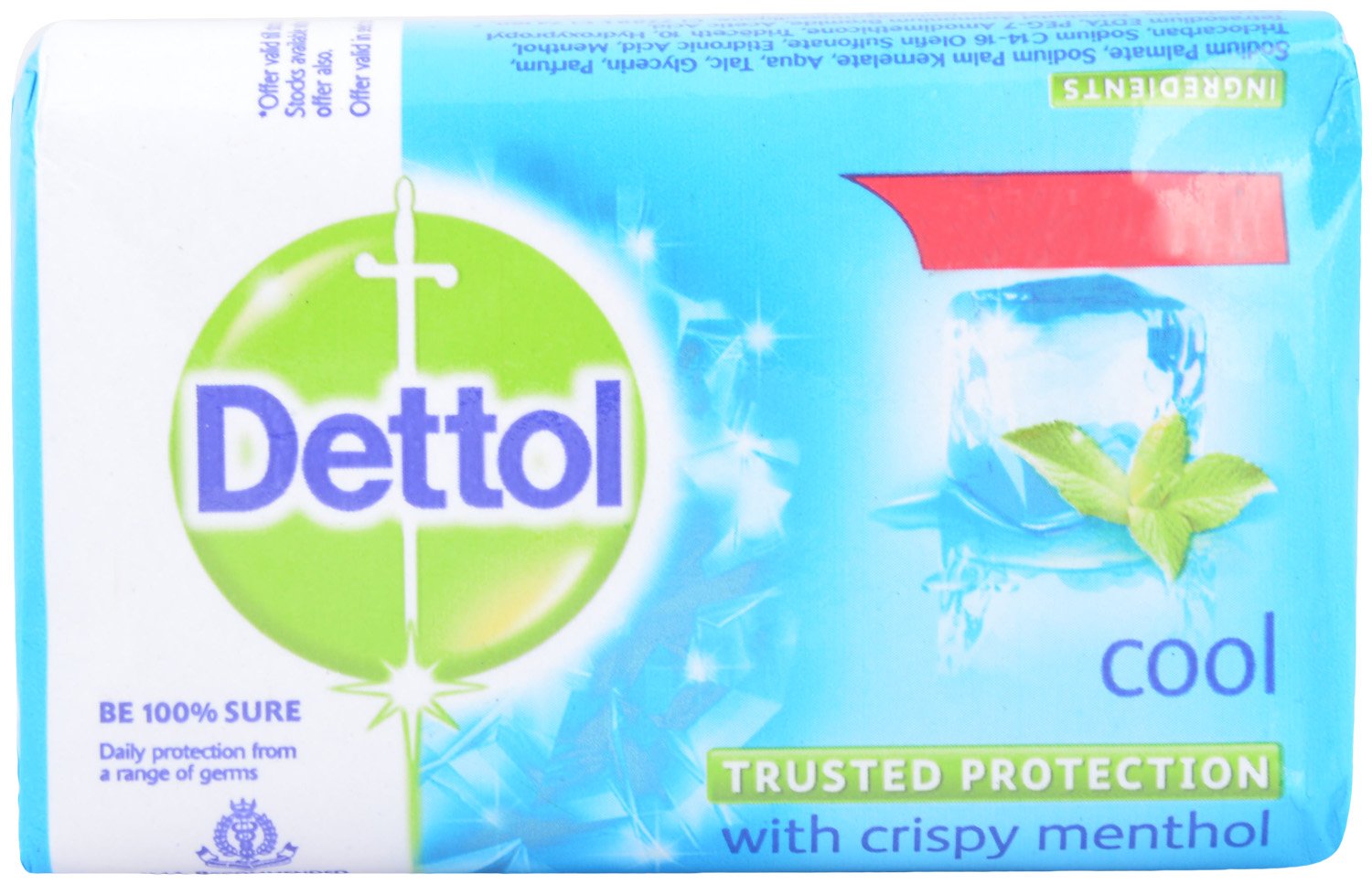 Dettol Bathing Soap  Cool, 70G Pack