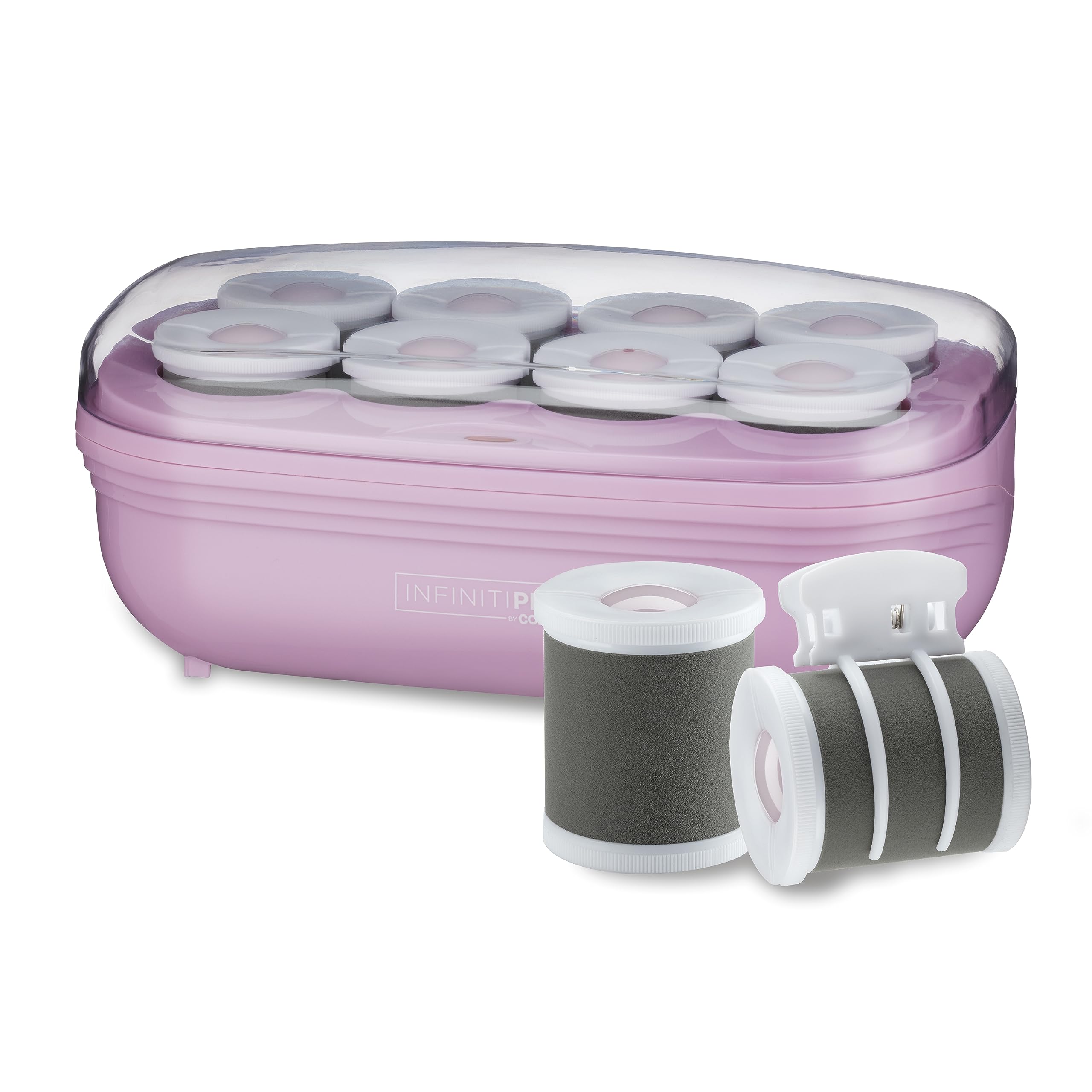 Conair Ceramic Hot Rollers for Long, Medium, and All Hair - Hair Curler - Hair Roller Clips Included - 2 inch Rollers