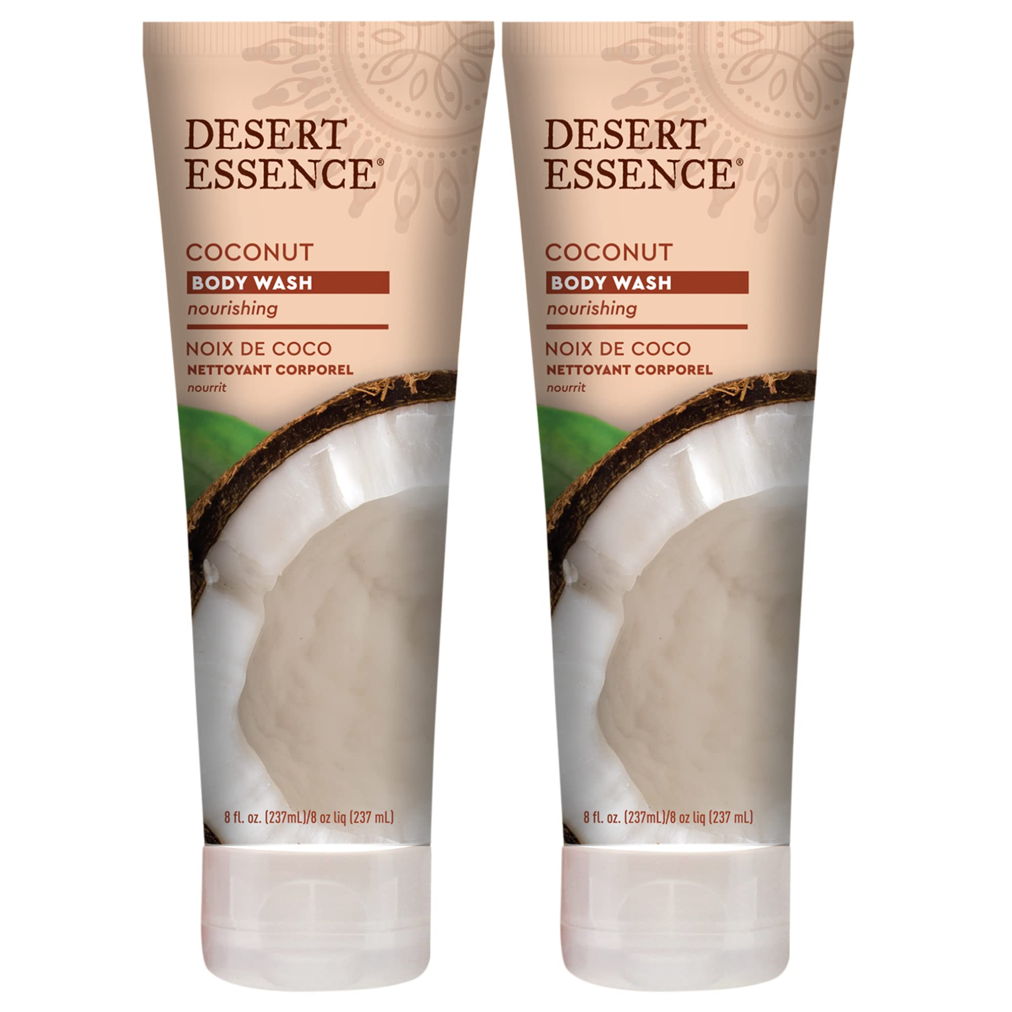 Desert Essence Coconut Body Wash Deep Hydration Infused with Moisture-Rich Botanicals Jojoba Oil, Organic Coconut & Shea Butter 