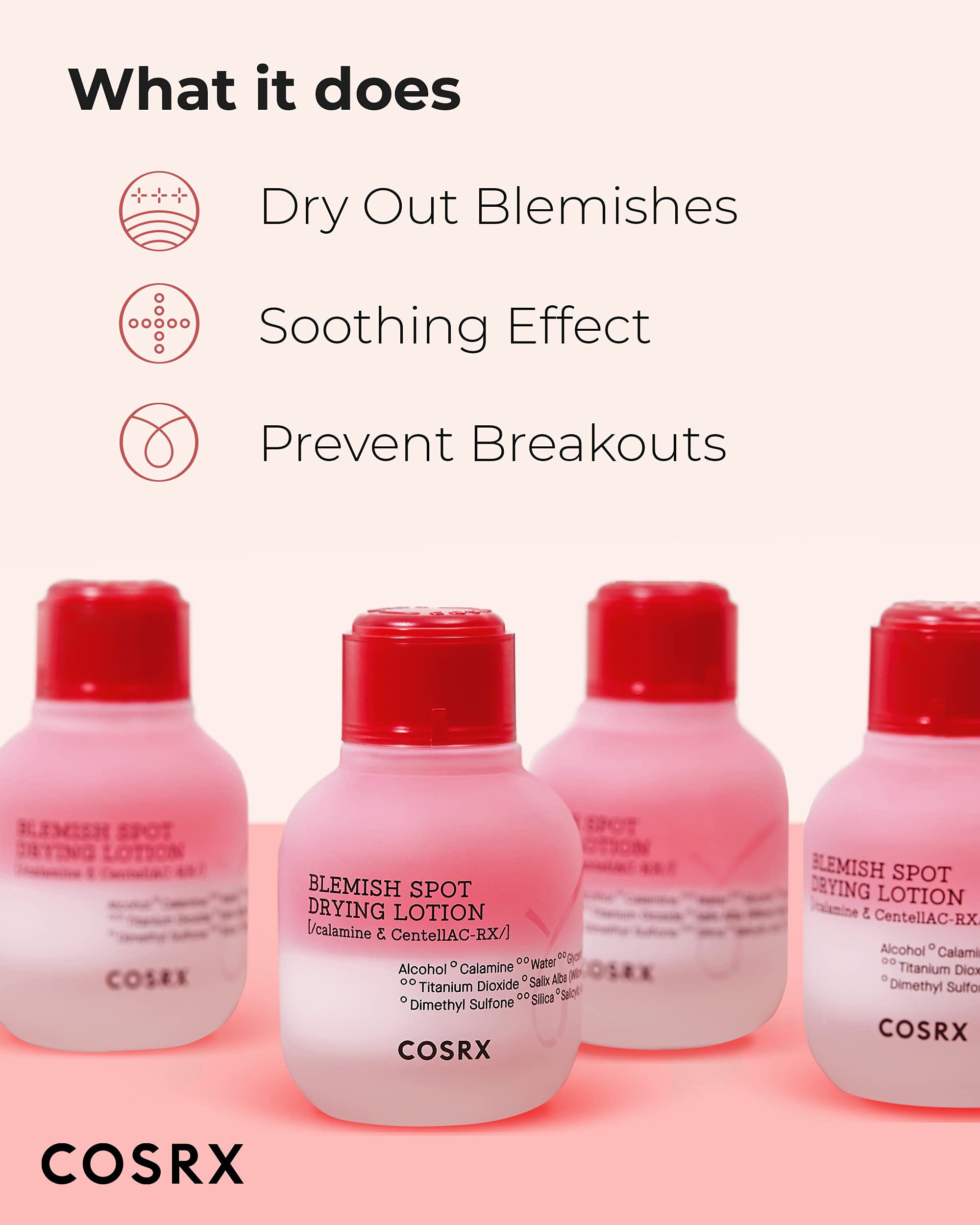 Cosrx Acne Blemish Spot Drying Lotion 1.01 Fl. Oz / 30Ml Dry And Reduce Blemish Spot, Pimple, Whitehead, Spot Treatment, Korean