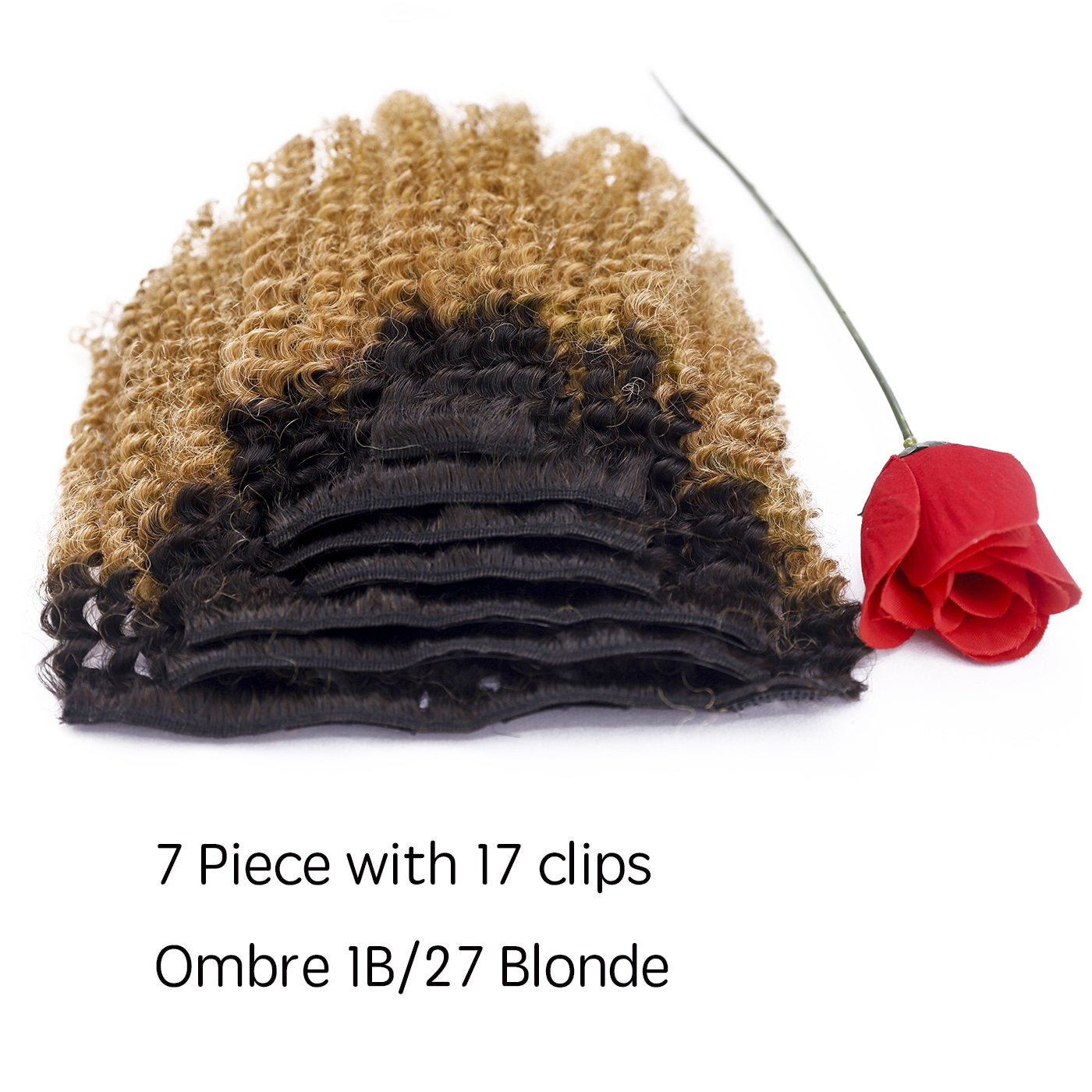 Kinkys Clip In Hair Extensions 4A 4B Afro Kinky Clip In Virgin Natural Hair Clip In Extensions Ombre Brown Blonde Natural Clip I