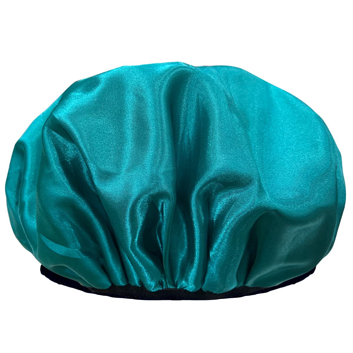 Aquior Shower Cap,Extra Large Triple Layer Bathing Cap With Dry Hair Function For Women Microfiber Terry Cloth Silky Satin 100%
