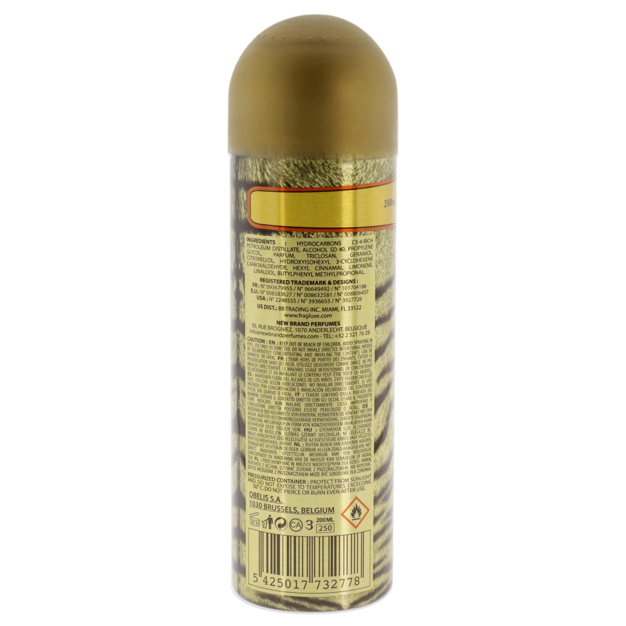 Cuba Cuba Jungle Tiger Women Body Spray 66 Oz, (I0101720)