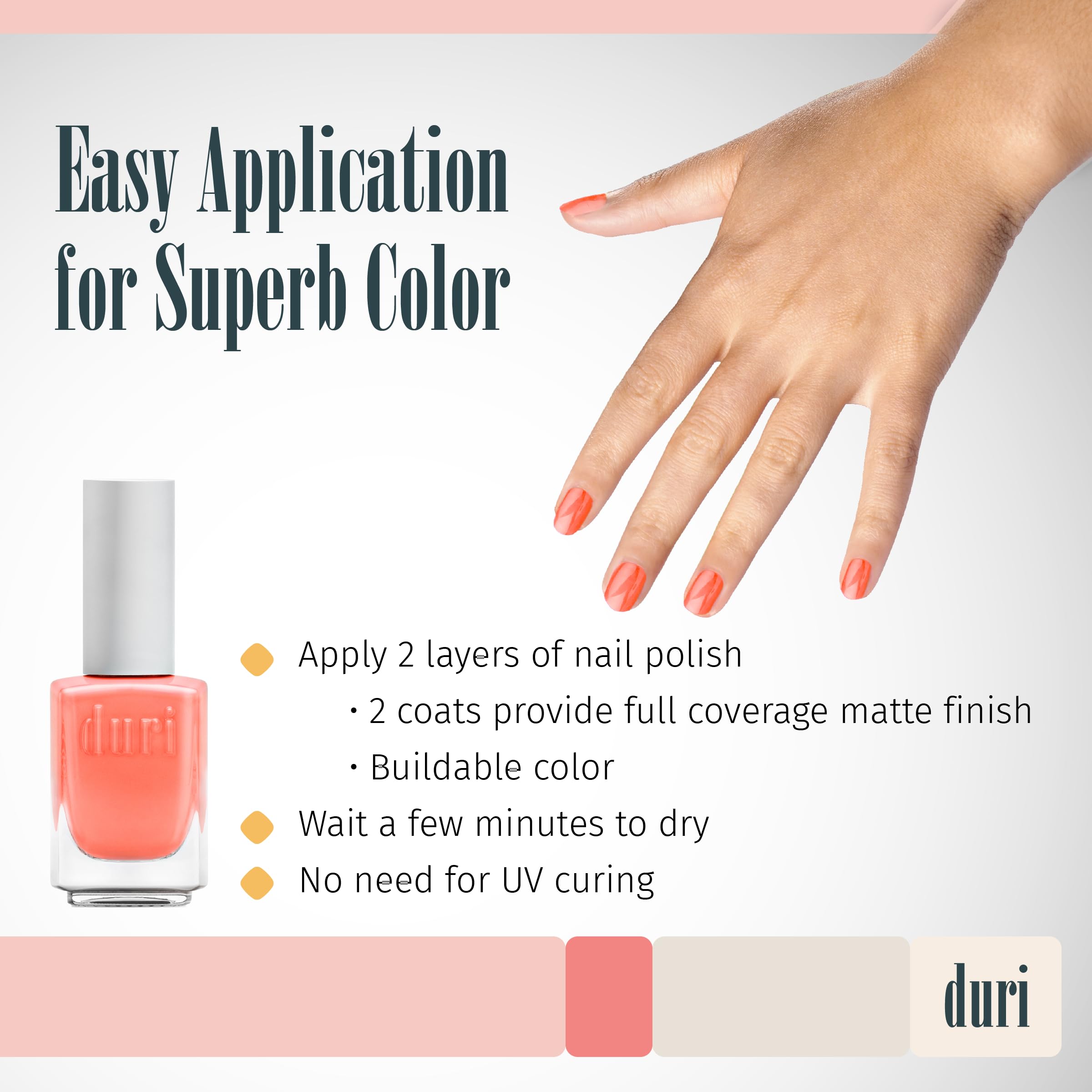 duri 154N Bewitched - Neon Orange Nail Polish