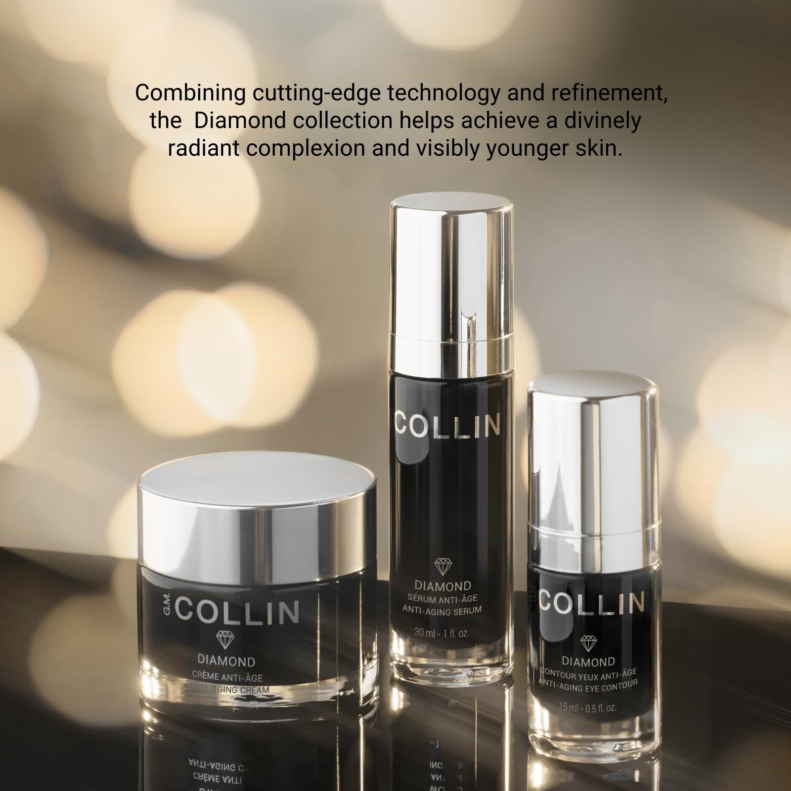 G.M. COLLIN Diamond Eye Contour | Anti-Aging Cream for the Appearance of Fine Lines, Wrinkles, and Puffiness | Clarifying Eye Mo