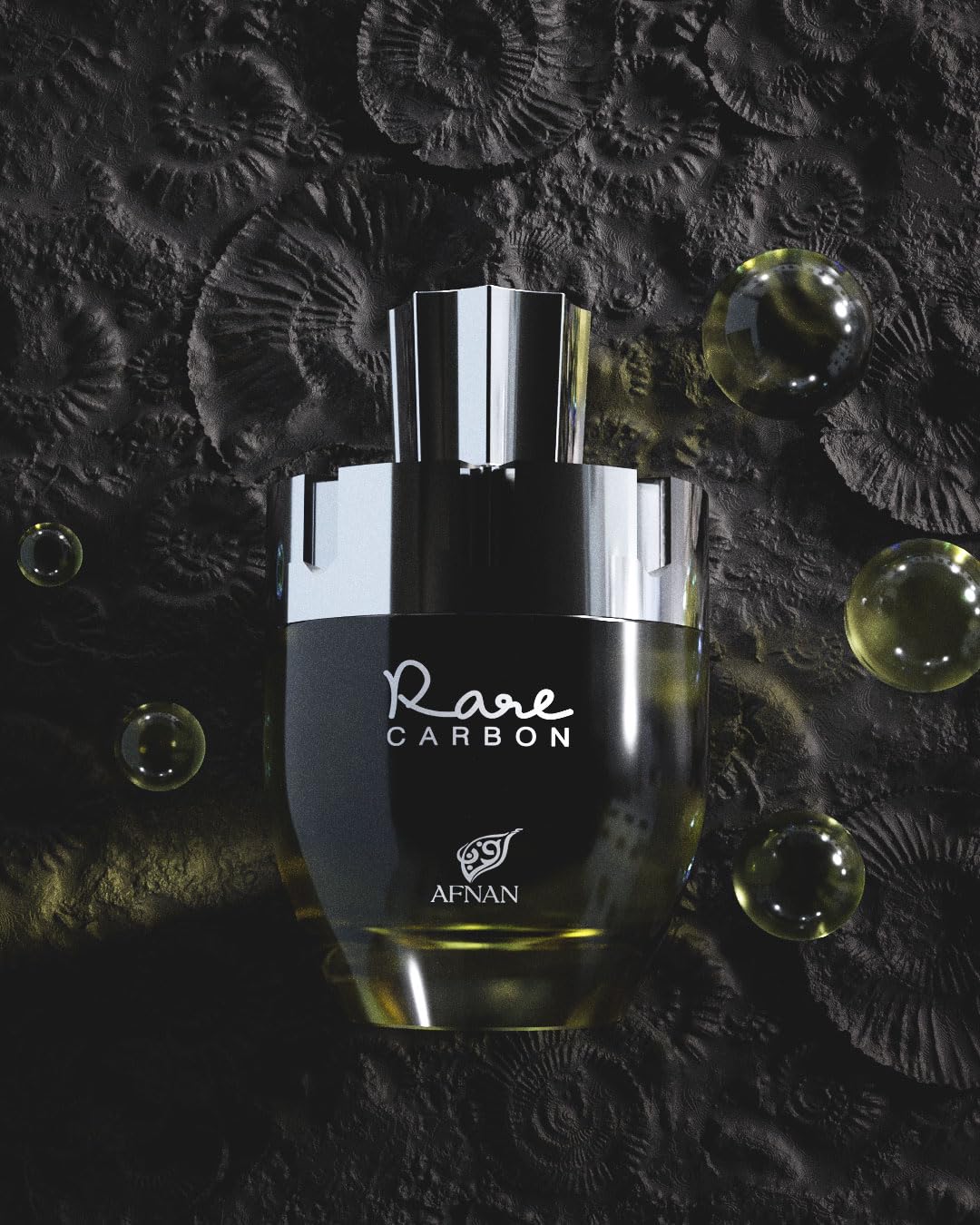 Rare Carbon By Afnan, 3.4 Oz Eau De Parfum Spray For Men