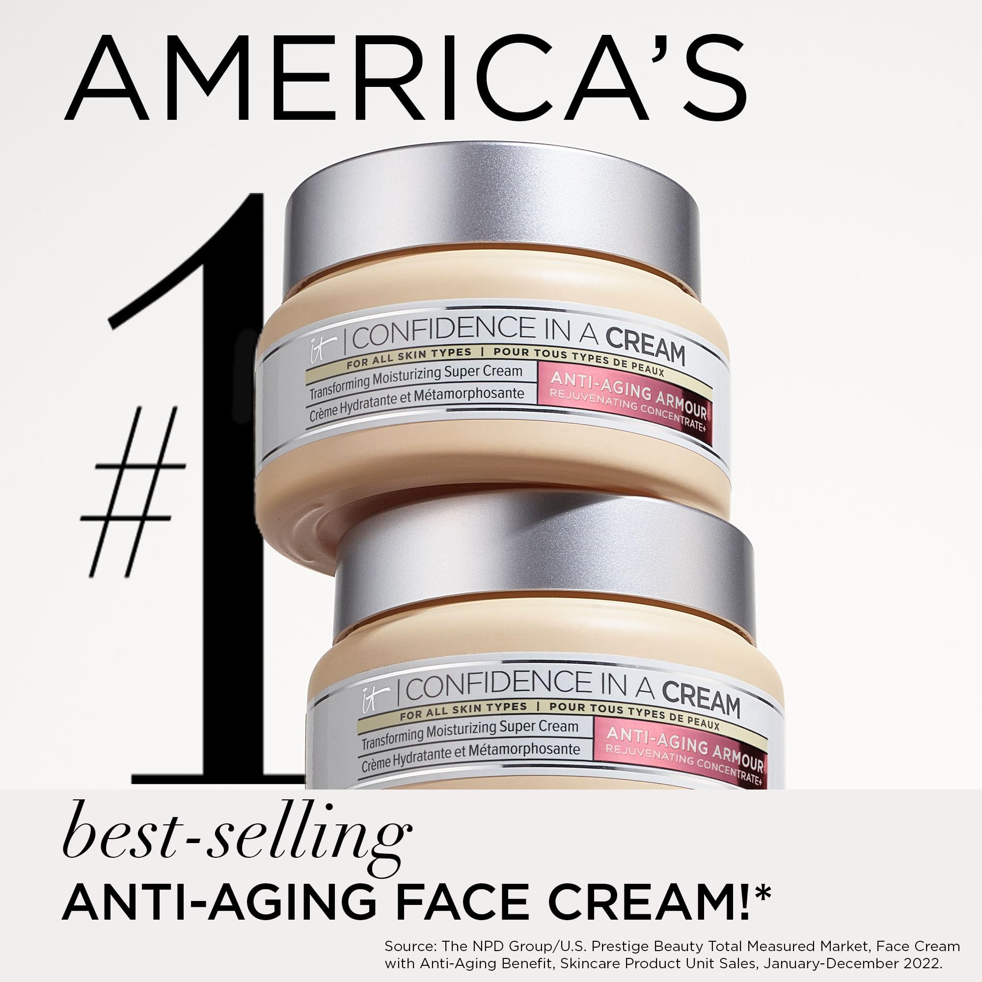 It Cosmetics Confidence In A Cream Anti Aging Face Moisturizer - Visibly Reduces Fine Lines, Wrinkles & Signs Of Aging Skin In 2