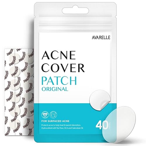 Avarelle Acne Cover Patch  Hydrocolloid Acne Pimple Patches  Zit Patches For Blemishes, Zits And Breakouts With Tea Tree, Calend