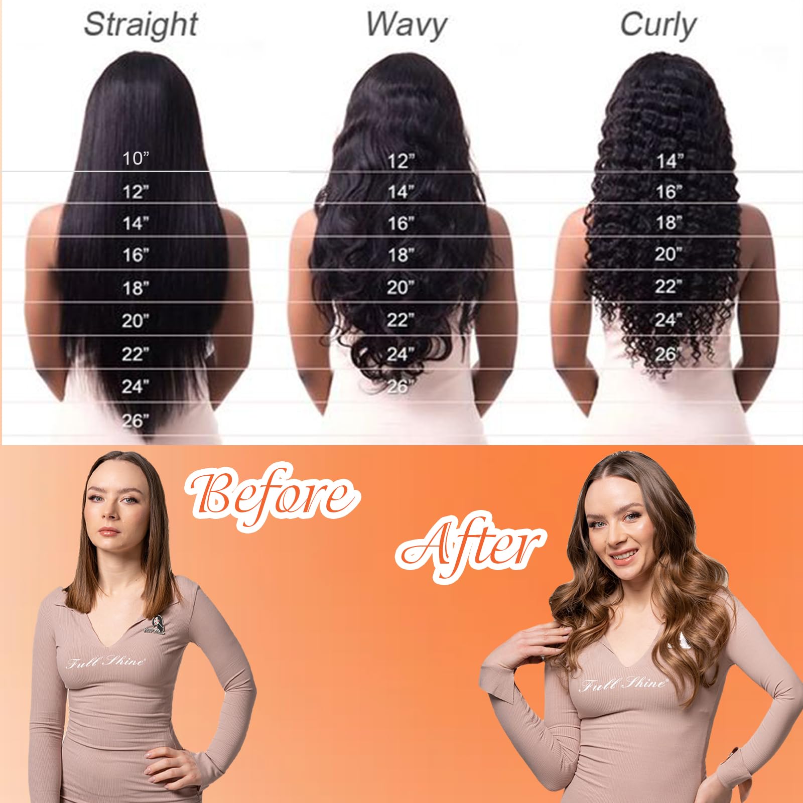 Full Shine Tape In Hair Extensions Human Hair 16 Inch 20 Pcs Glue In Hair Extensions Tape In Color 4 Medium Brown Fading To 24 B