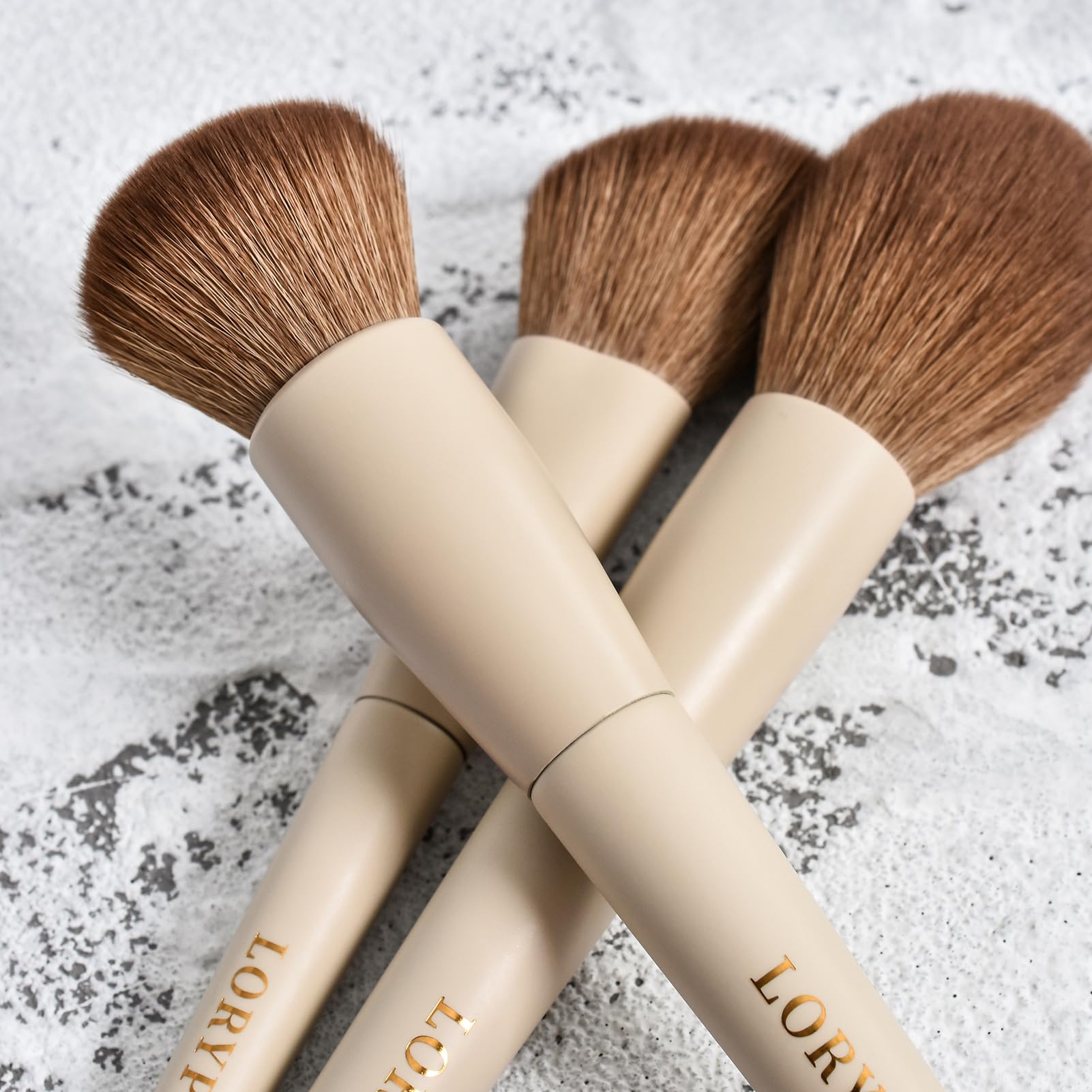 Loryp 18 Piece Makeup Brushes Set Labeled Face And Eye Brush Set Complete With Foundation, Concealer, Contour, Blending, Blush,