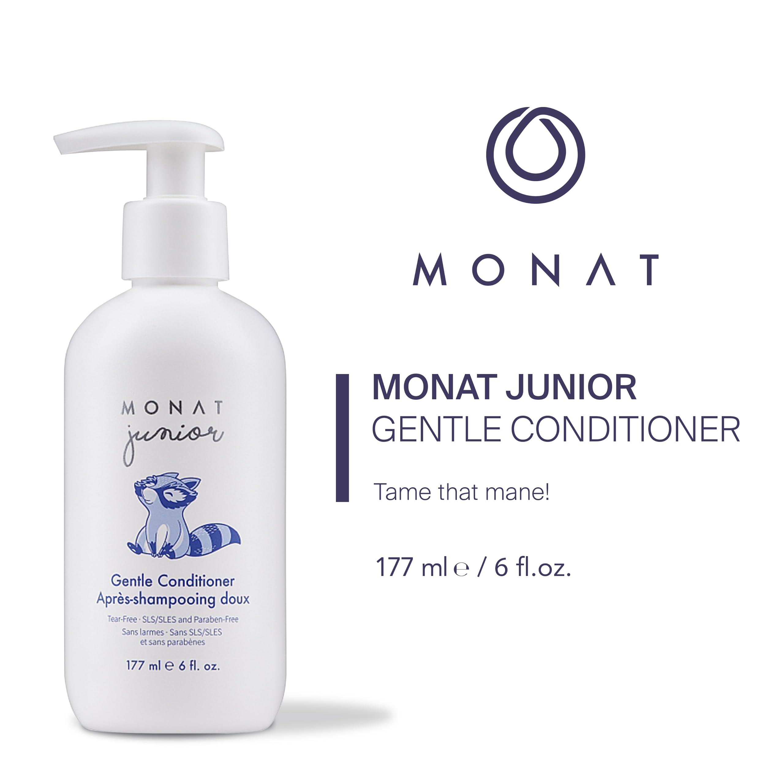 MONAT Junior Gentle Conditioner - A safe and gentle Anti Frizz Hair Conditioner for children that rinses out quickly. All Natura