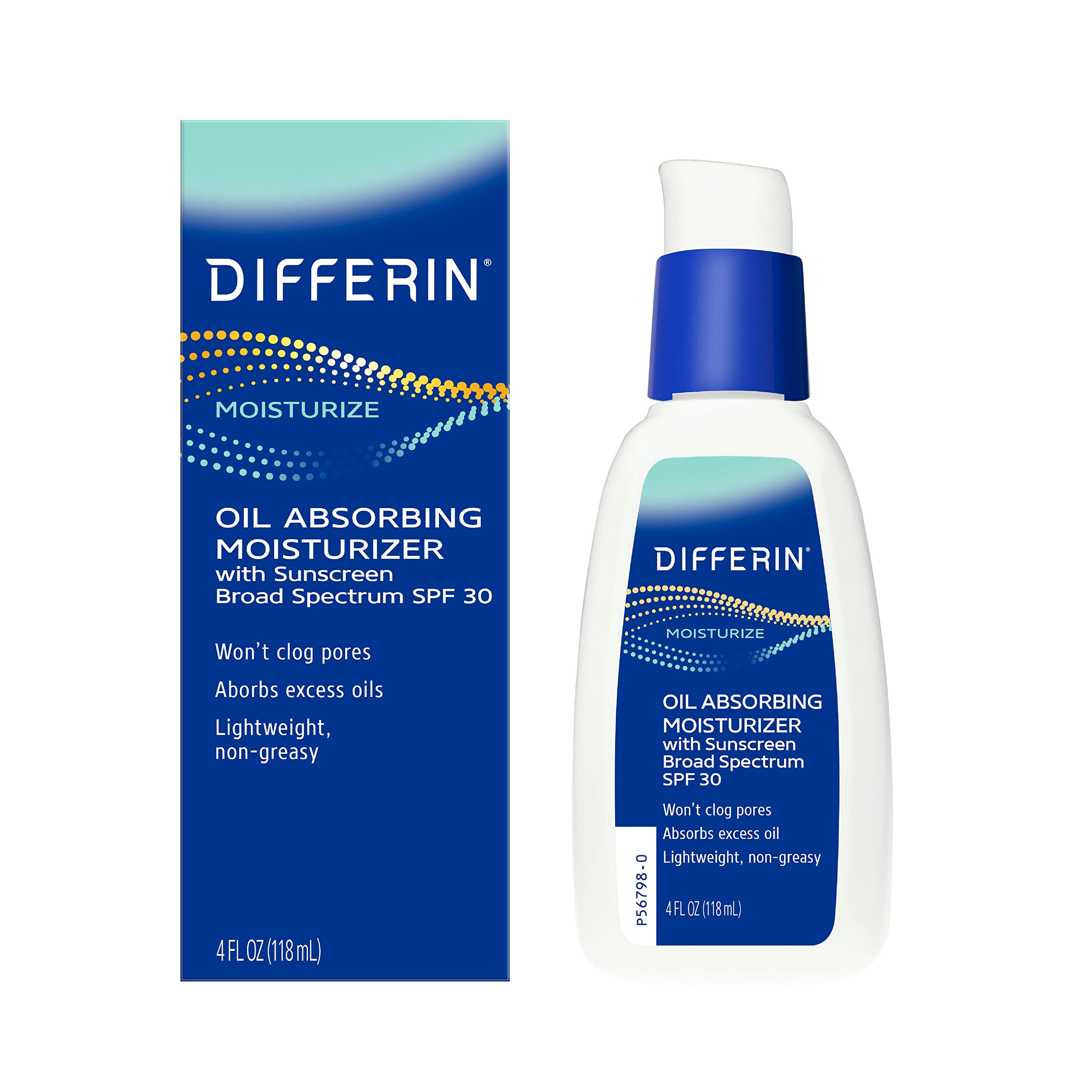 Differin Oil Absorbing Moisturizer With Spf 30, Sunscreen For Face By The Makers Of Differin Gel, Gentle Skin Care For Acne Pron