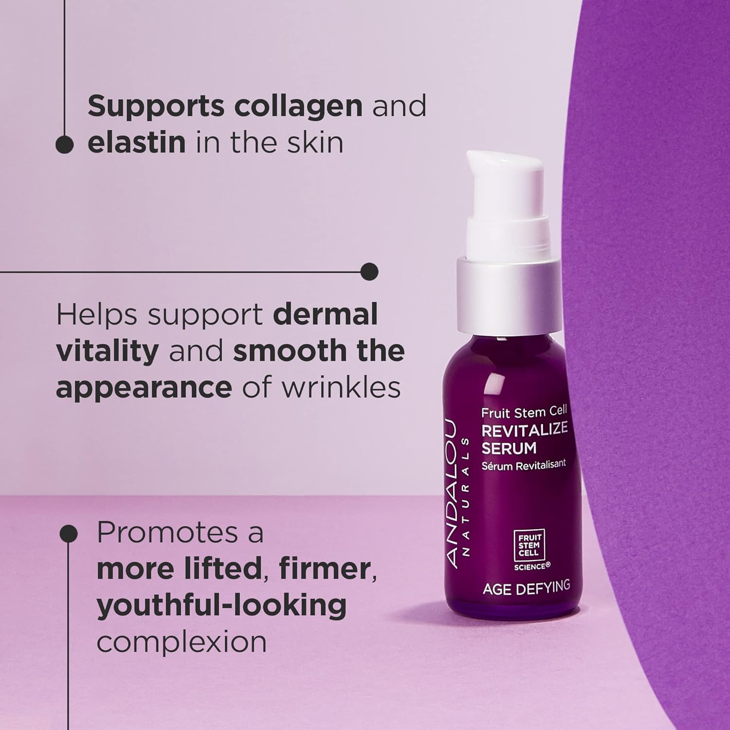 Andalou Naturals Serum Fruit Stem Revitalize