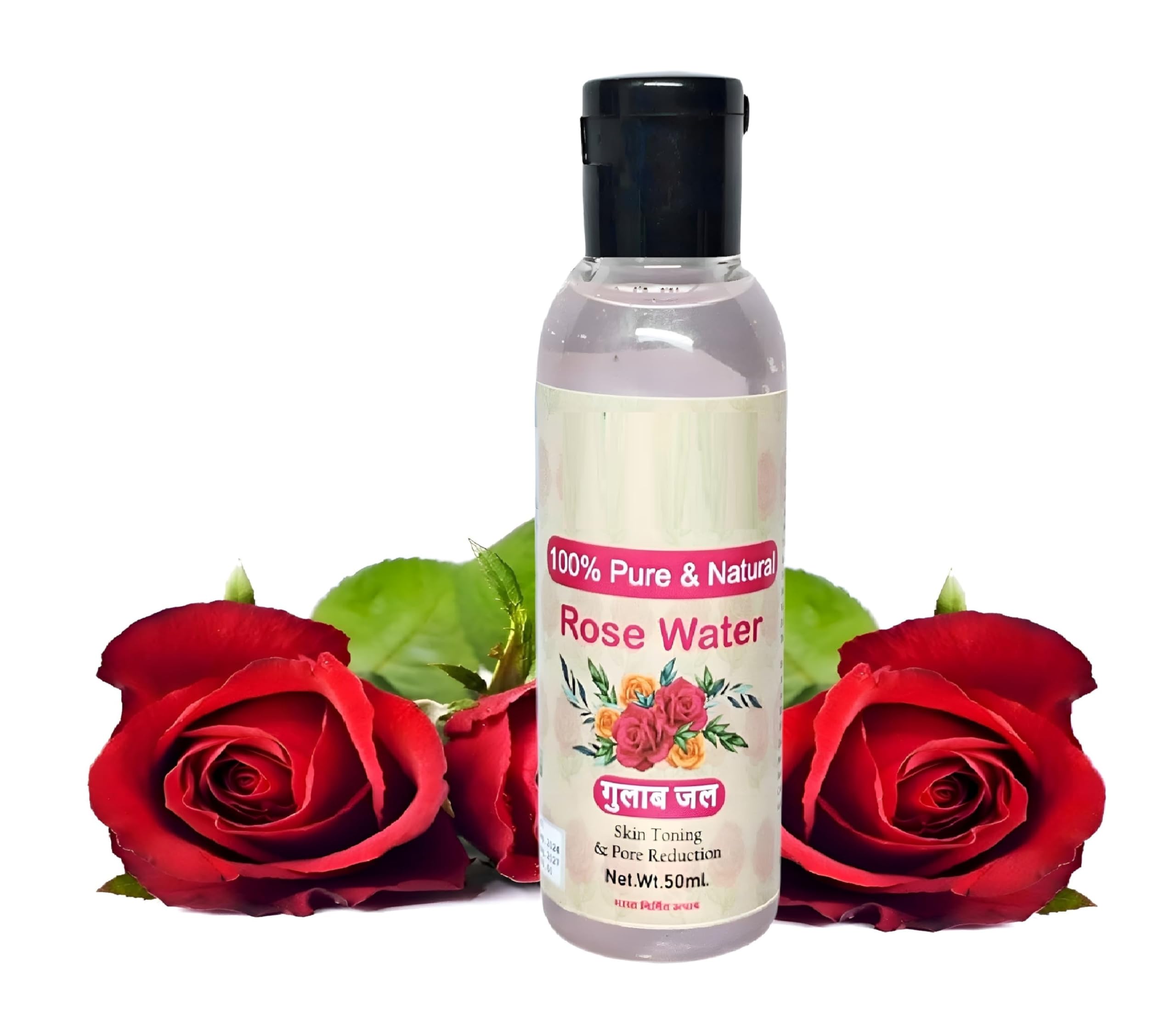 Glamezone Pure & Natural Rose Water/Glowing Skin For Face Women And Men 50 Ml (Travel Pack  Plastic Bottle) Face Wash (50 Ml)