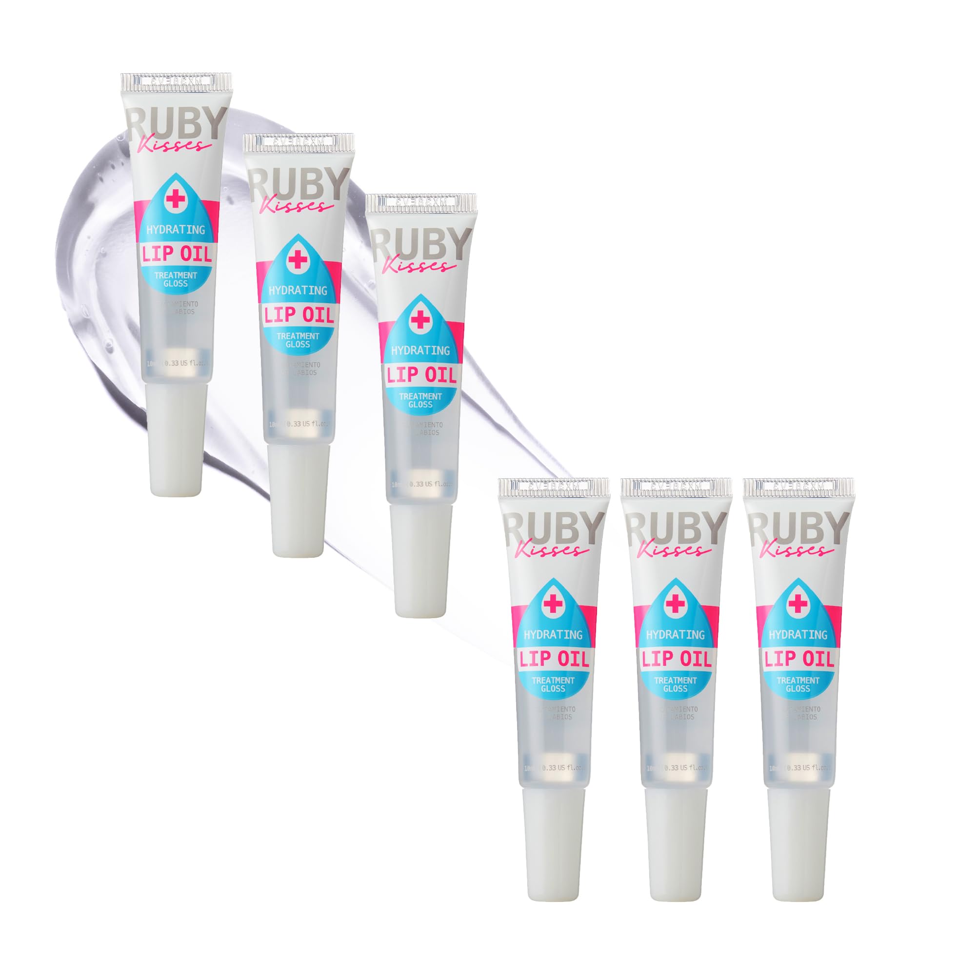 Ruby Kisses Hydrating Lip Oil Clear Rlo01 (6 Pack)