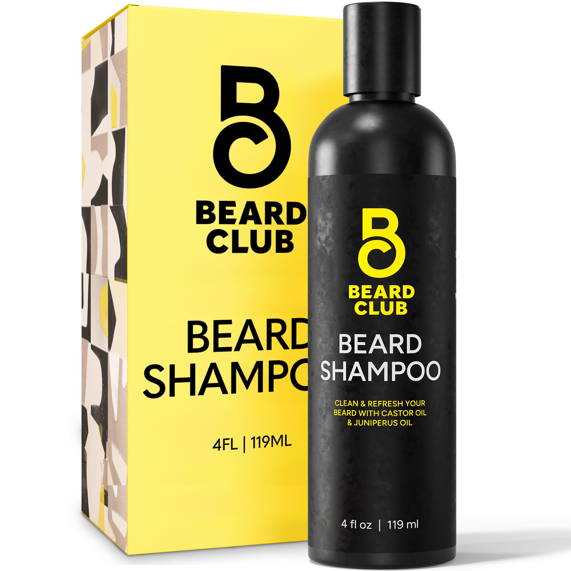 Beard Club Original Premium Beard Shampoo - Natural & Nourishing Formula For Soft, Clean & Healthy Facial Hair - Gentle On Skin