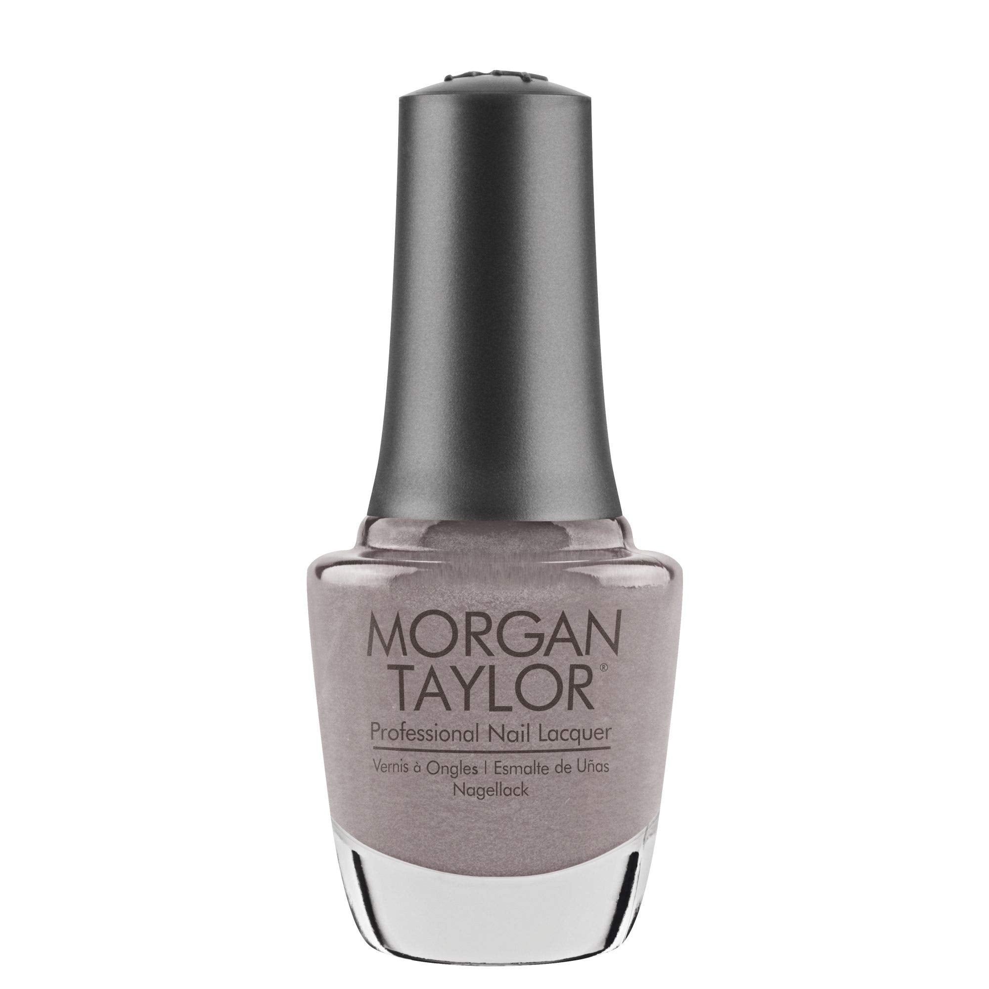 Morgan Taylor Nail Lacquer (Scene Queen) Silver Nail Polish, Finger Nail Polish, Long Lasting Nail Polish, Sparkle Nail Lacquer,