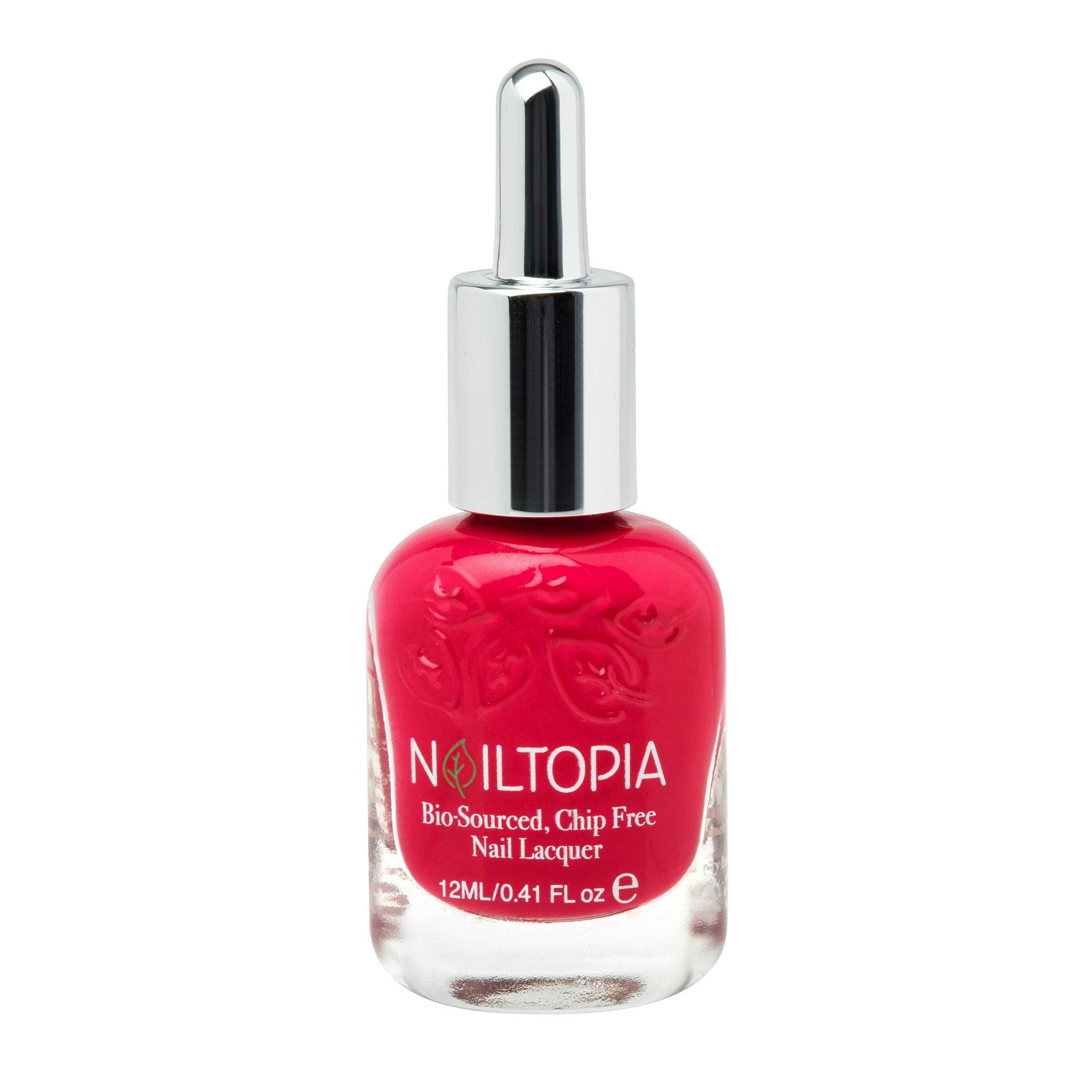 Nailtopia - Plant-Based Chip Free Nail Lacquer - Non Toxic, Bio-Sourced, Long-Lasting, Strengthening Polish - Rosey Cheeks (Rose