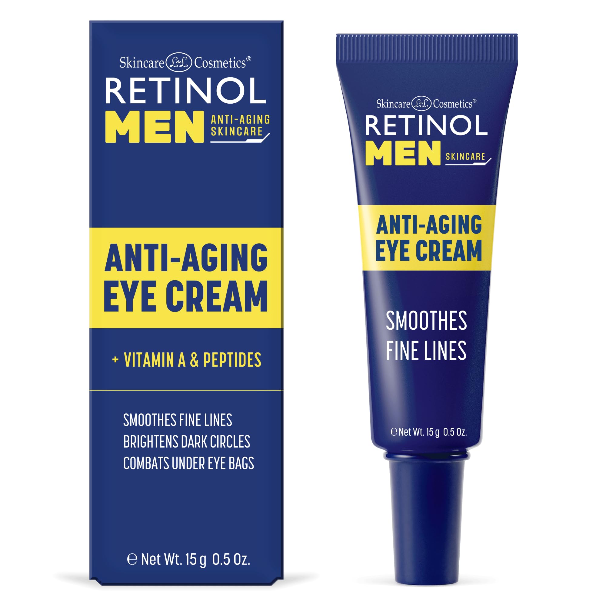 Retinol Mens Eye Cream - The Original Retinol Eye Treatment For Men - Targets Under-Eye Area to Reduce Puffiness & Dark Circles,