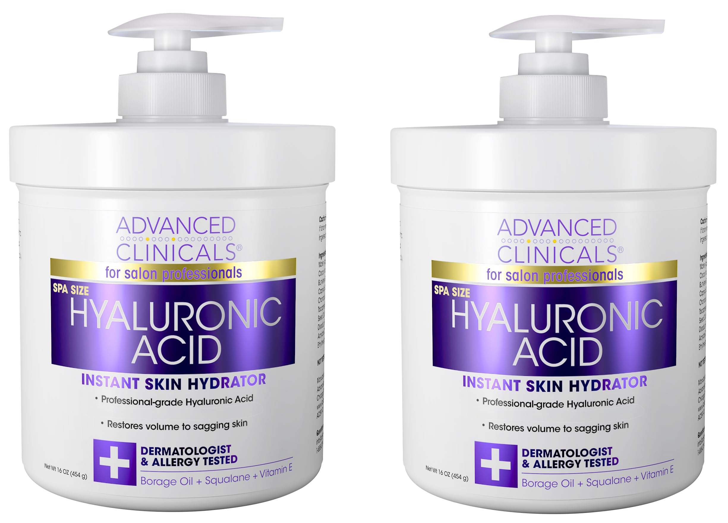Advanced Clinicals Hyaluronic Acid Body Lotion & Face Moisturizer W/Vitamin E | Hydrating Dry Skin Firming Lotion Minimizes Look