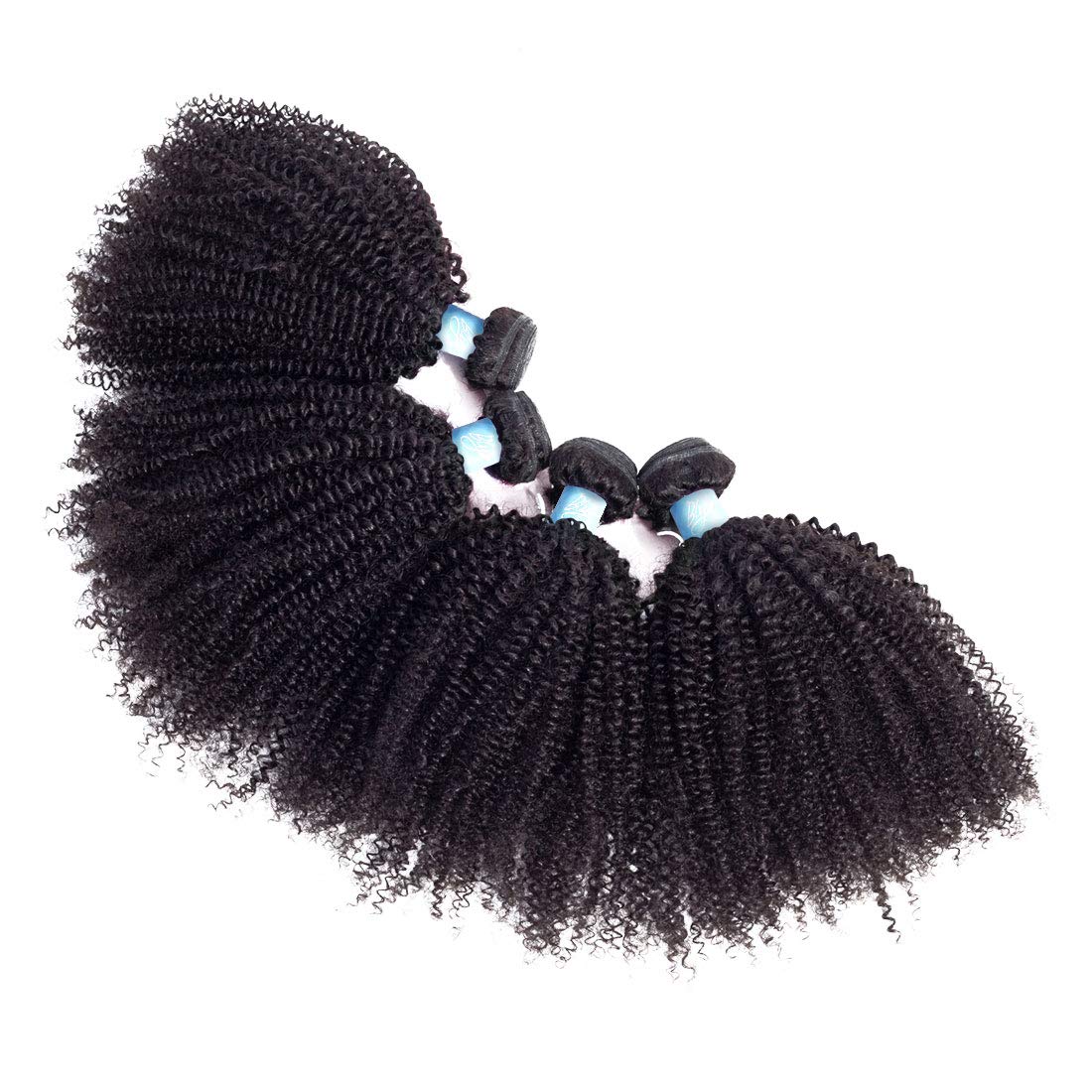 Bly Boho Human Braiding Hair Bundles For Black Women Mongolian Afro Kinky Curly Boho Human Braiding Hair 3 Bundles (16 18 20Inch