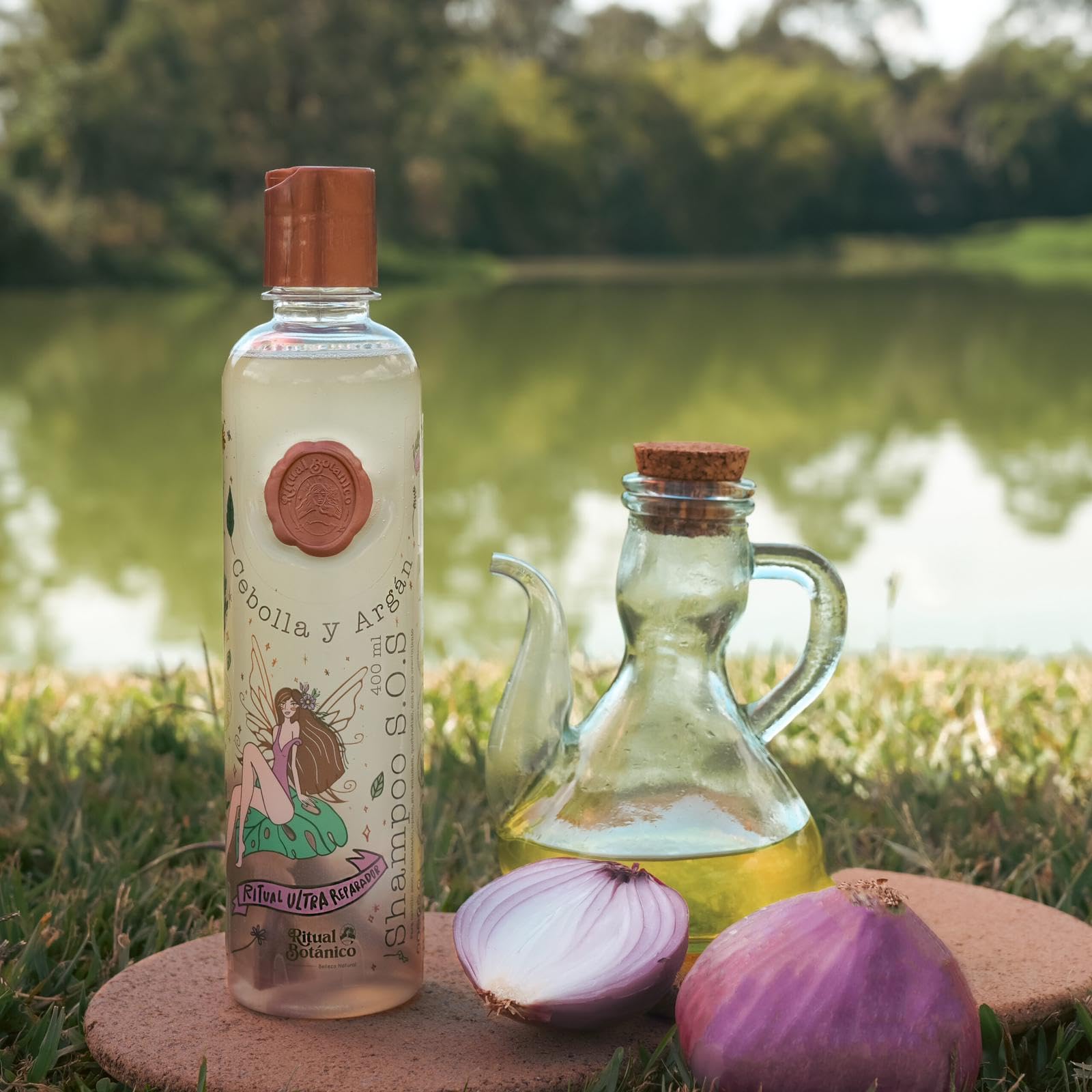 Ritual Botanico Ultra Reparador S.O.S Shampoo con Cebolla y Arg  n | Tratamiento Intensivo Plex con Banano, Aguacate - Kit Colom