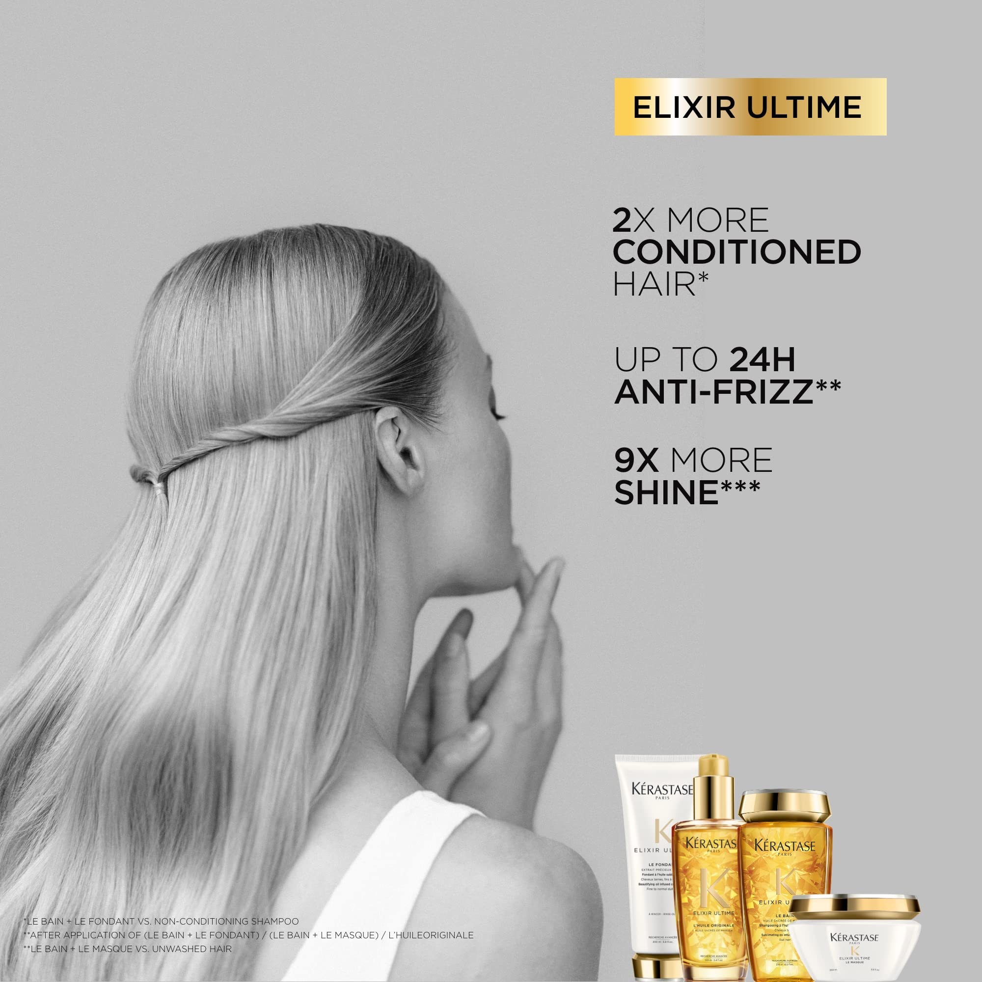 Kerastase Elixir Ultime Sublimating Oil Infused Shampoo Le Bain 8.5 Oz
