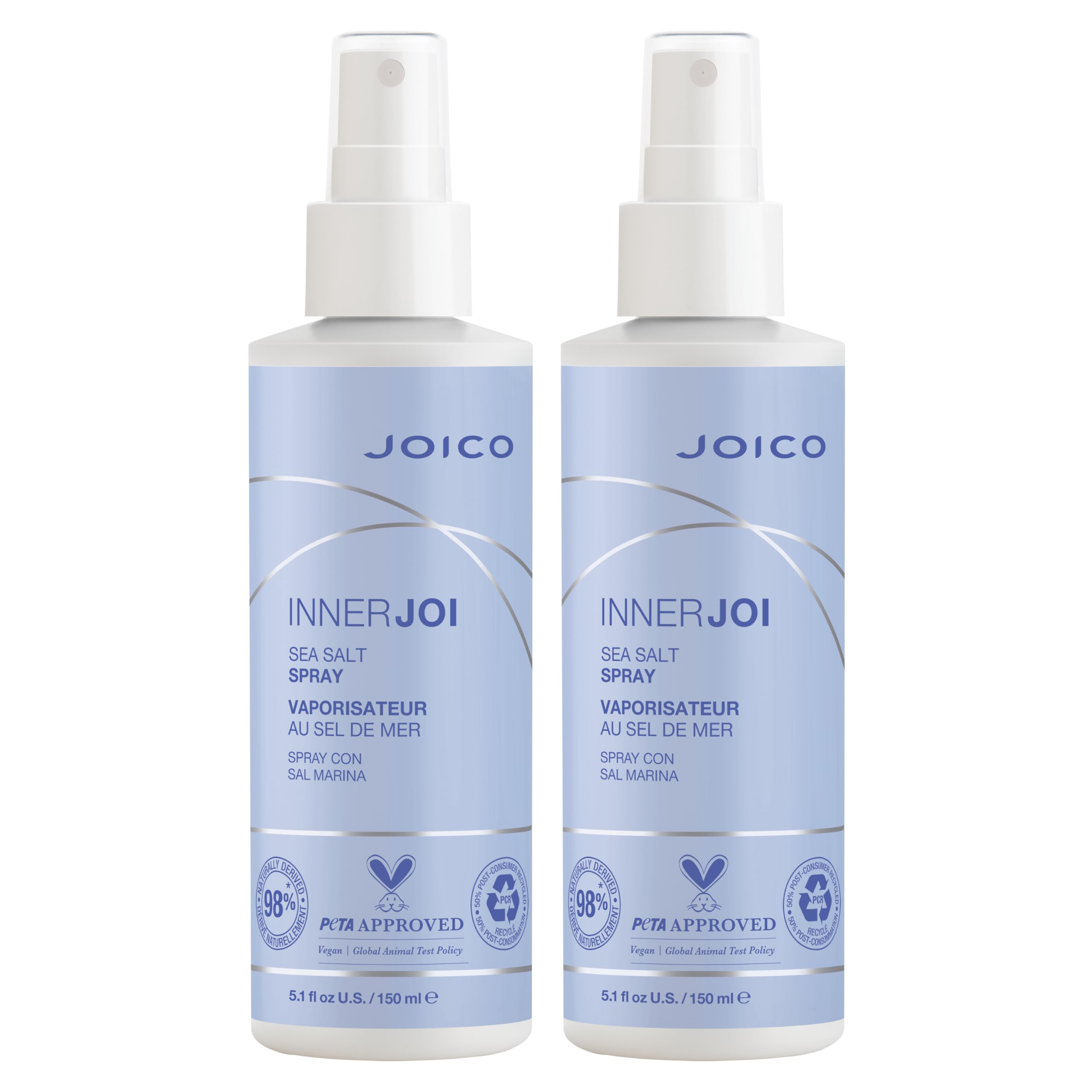 Joico InnerJoi Sea Salt Spray | Styling For All Hair Types | Sulfate & Paraben Free | Naturally-Derived Vegan Formula | 5.1 oz |